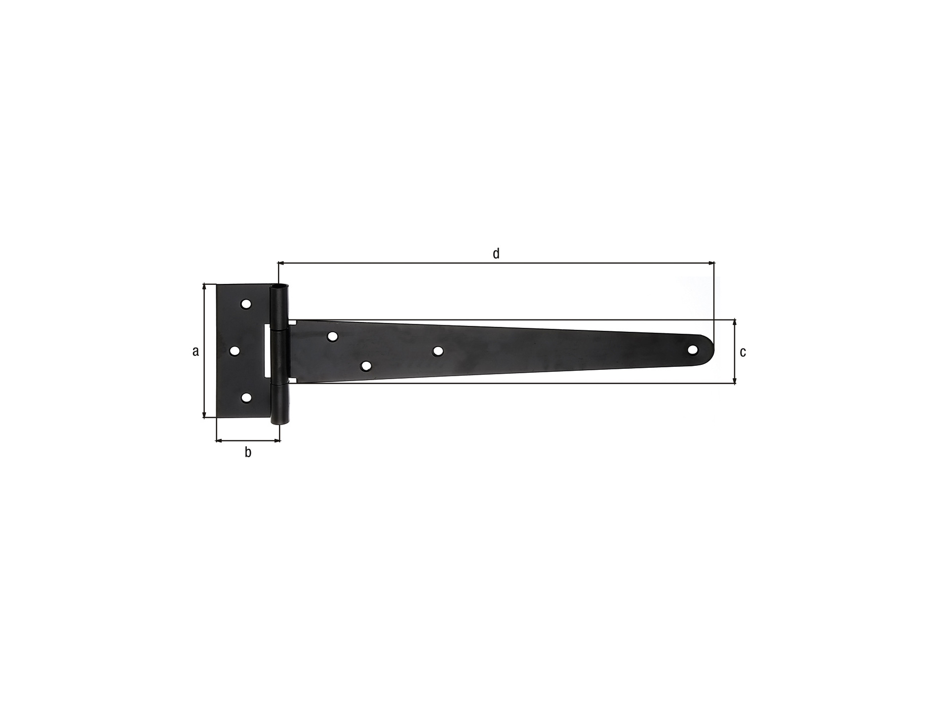 Penture anglaise noire 294mm GAH ALBERTS