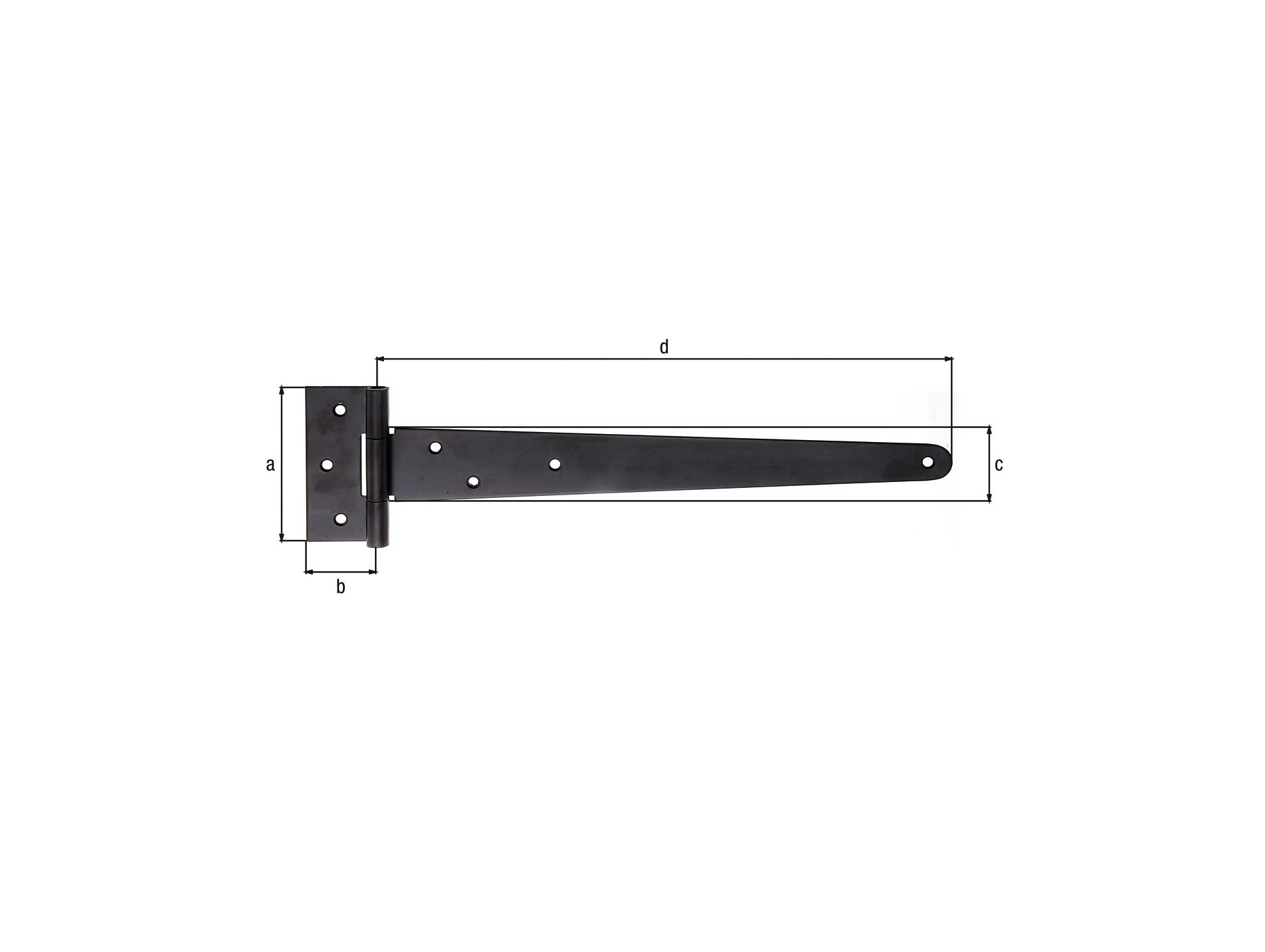 Penture anglaise noire 348mm GAH ALBERTS