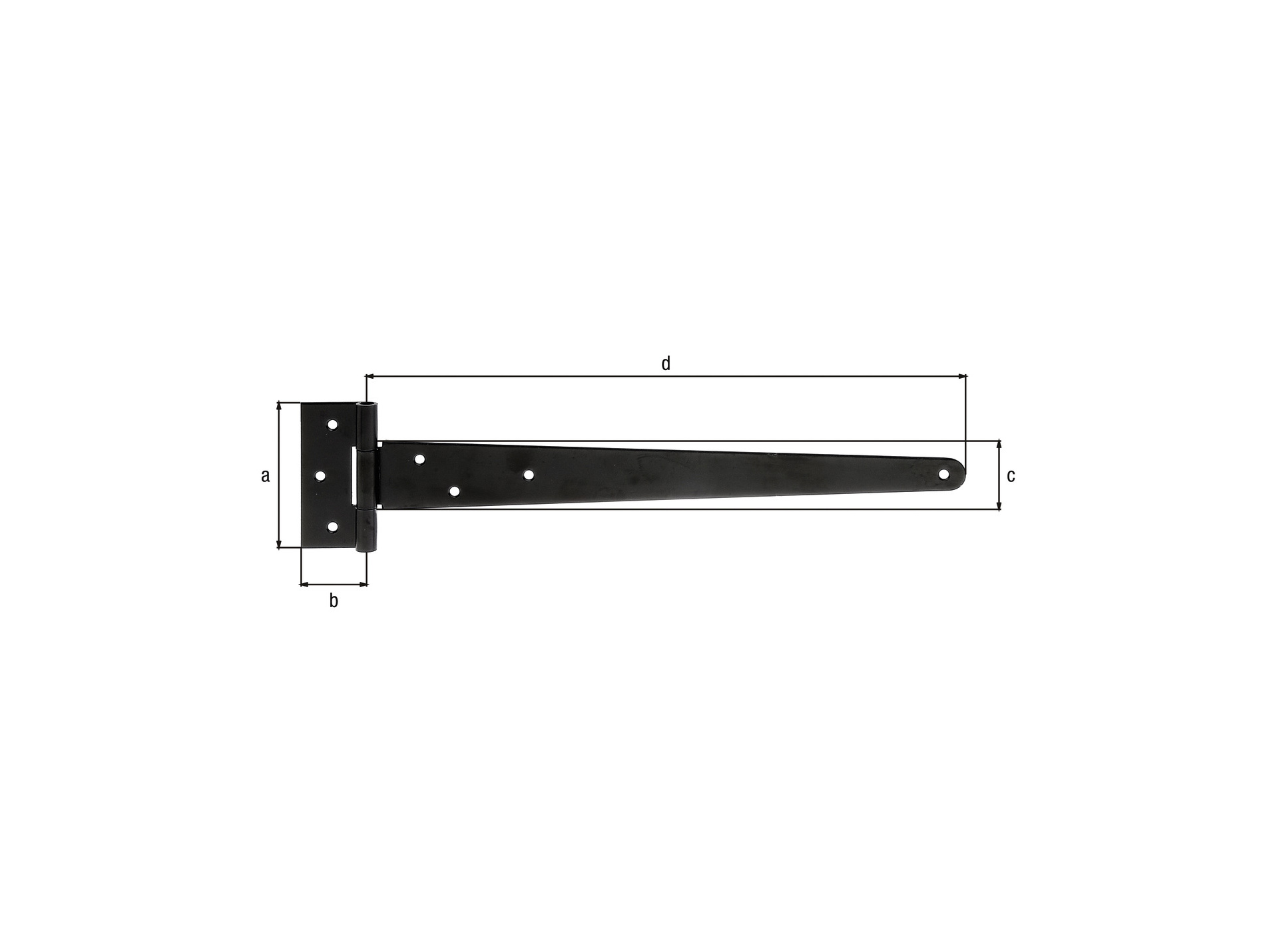 Penture anglaise noire 397mm GAH ALBERTS