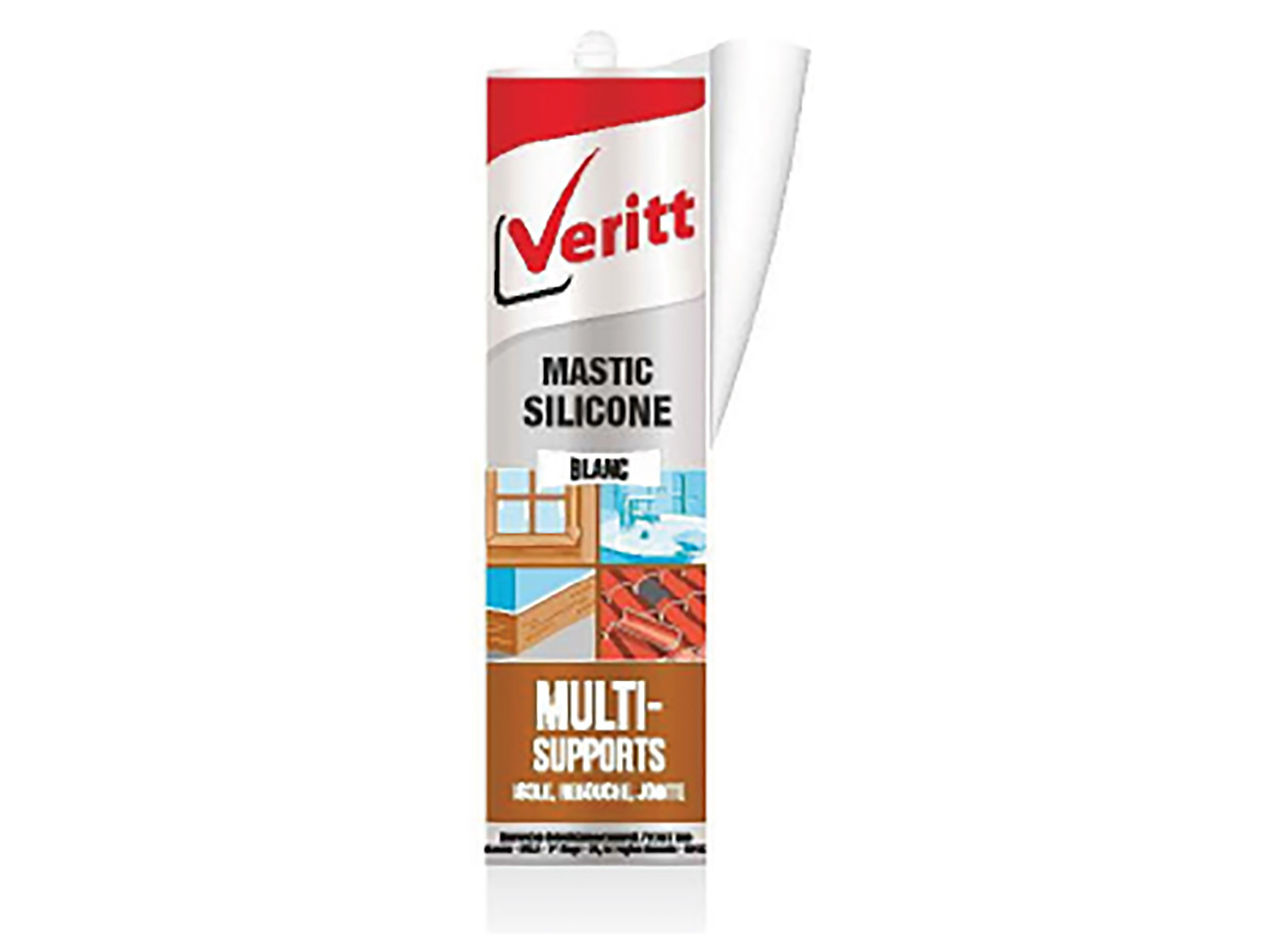 Mastic silicone blanc 280ml
