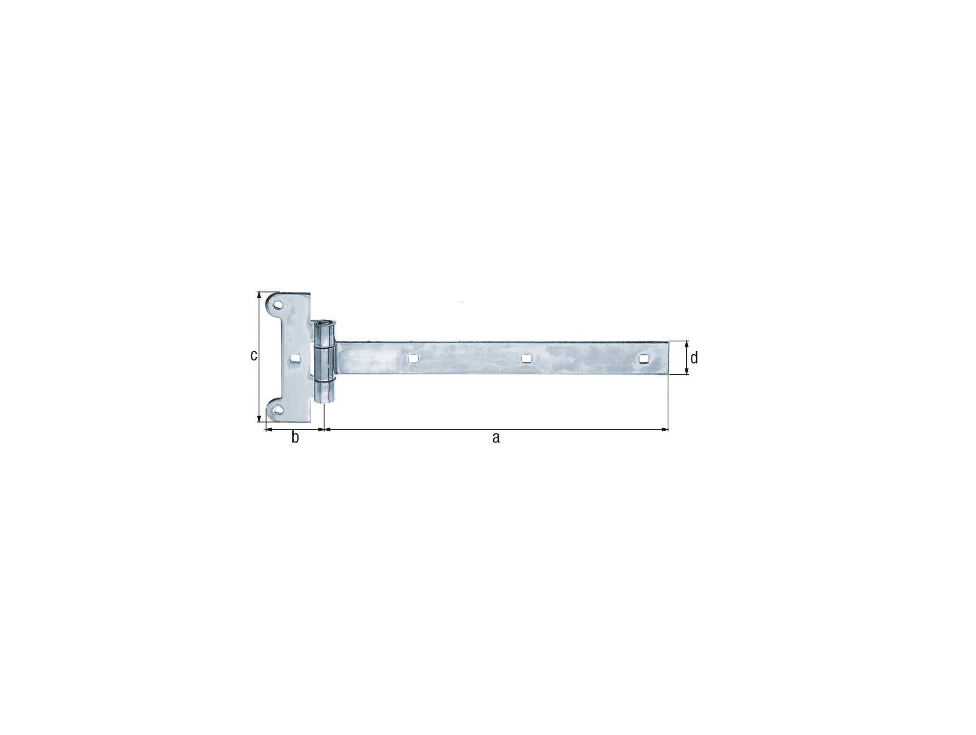 Penture festonnée 291mm acier zingué GAH ALBERTS