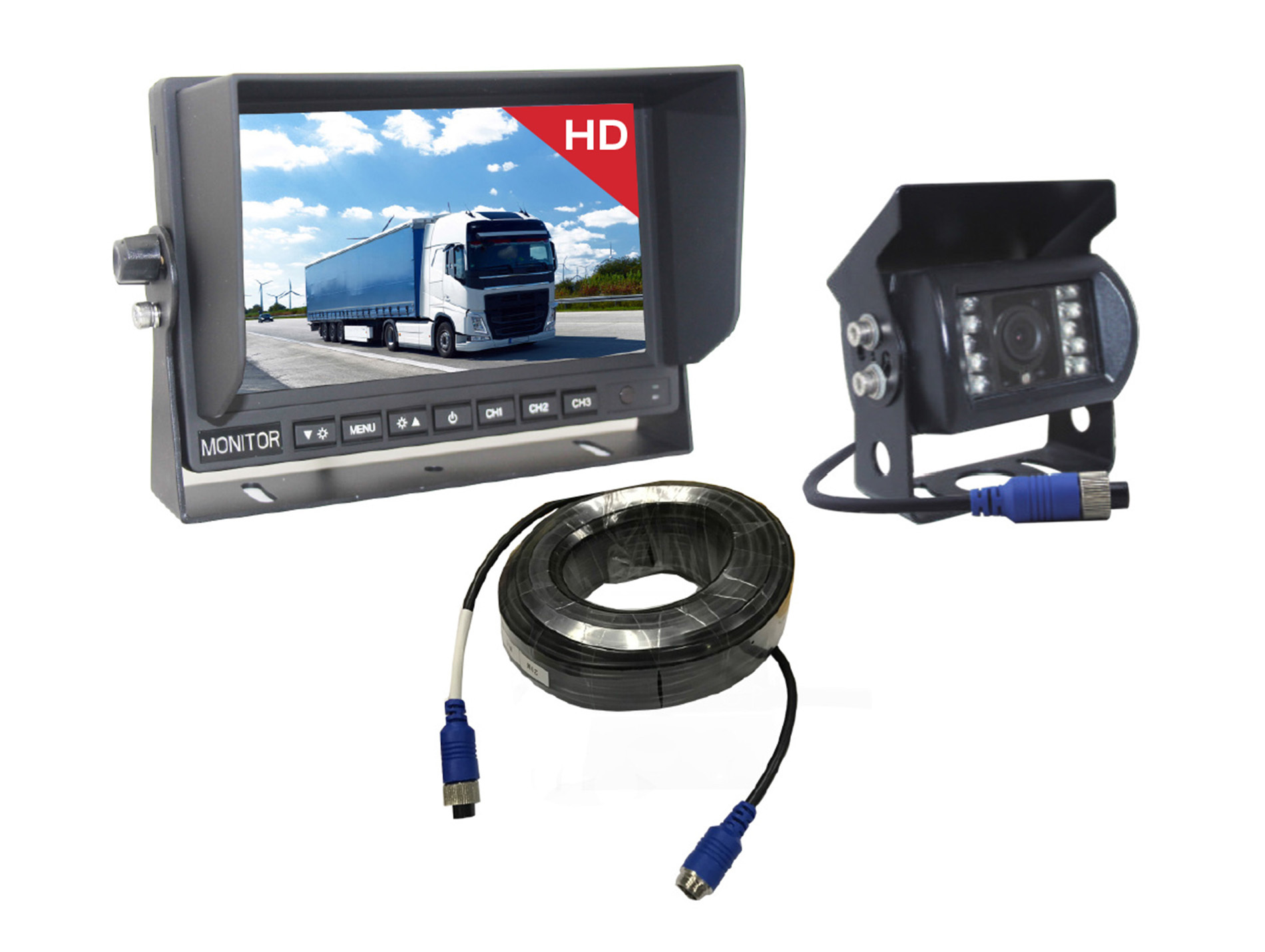 Kit caméra rétrovision écran 7"