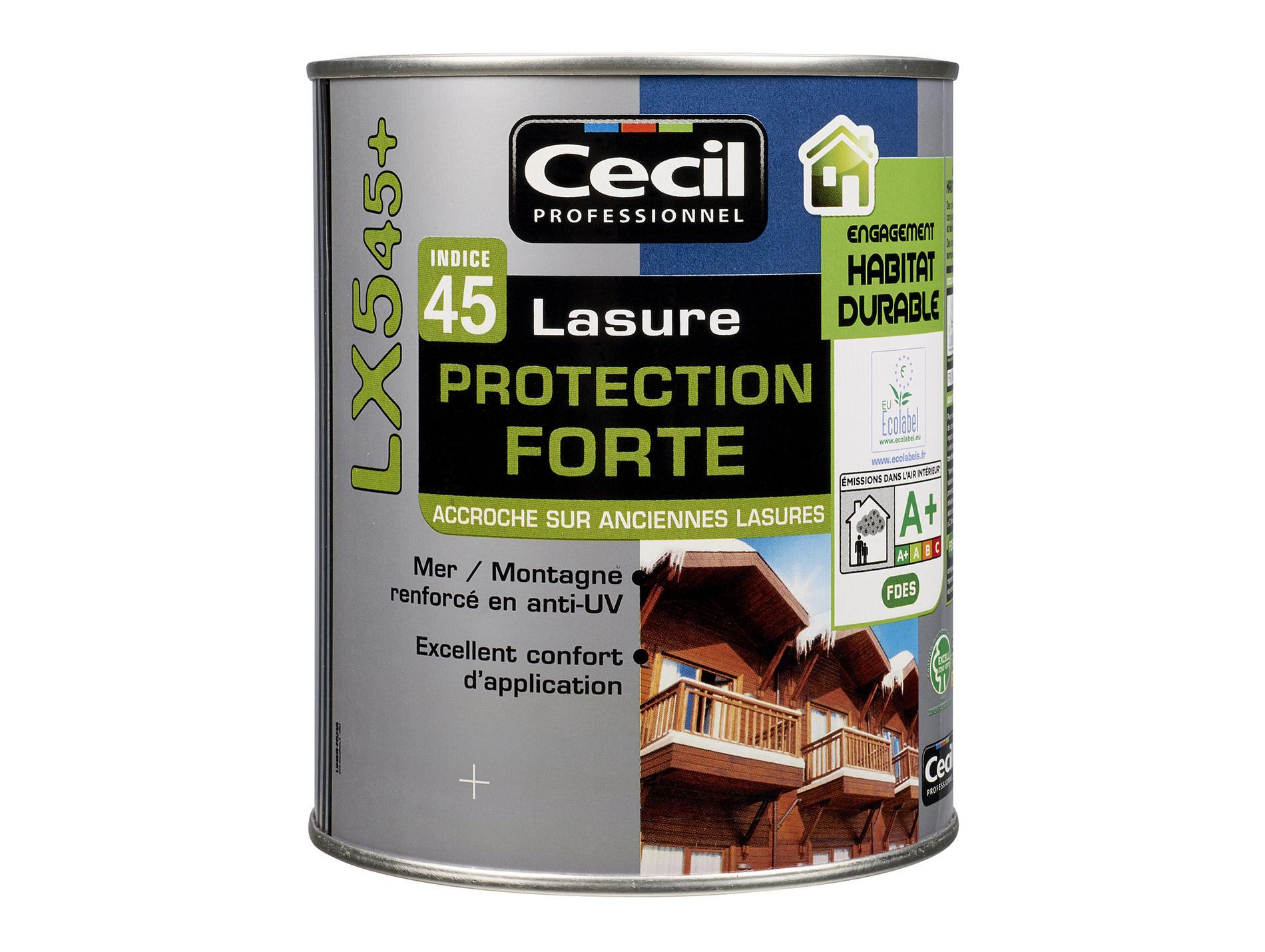 Lasure bois CECILPRO LX545 Chêne ancien  1L