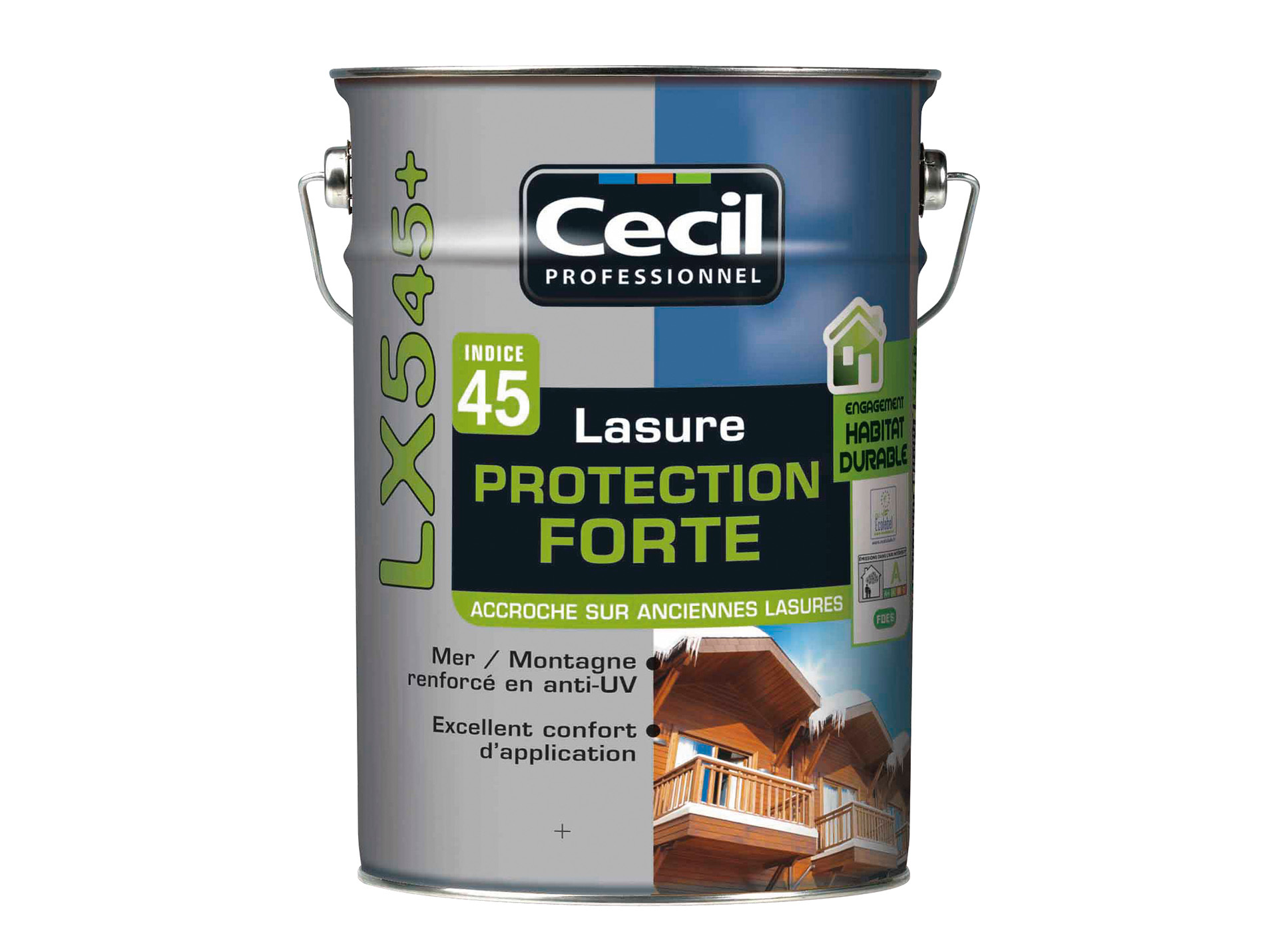Lasure bois CECILPRO LX545 Châtaigner 5L