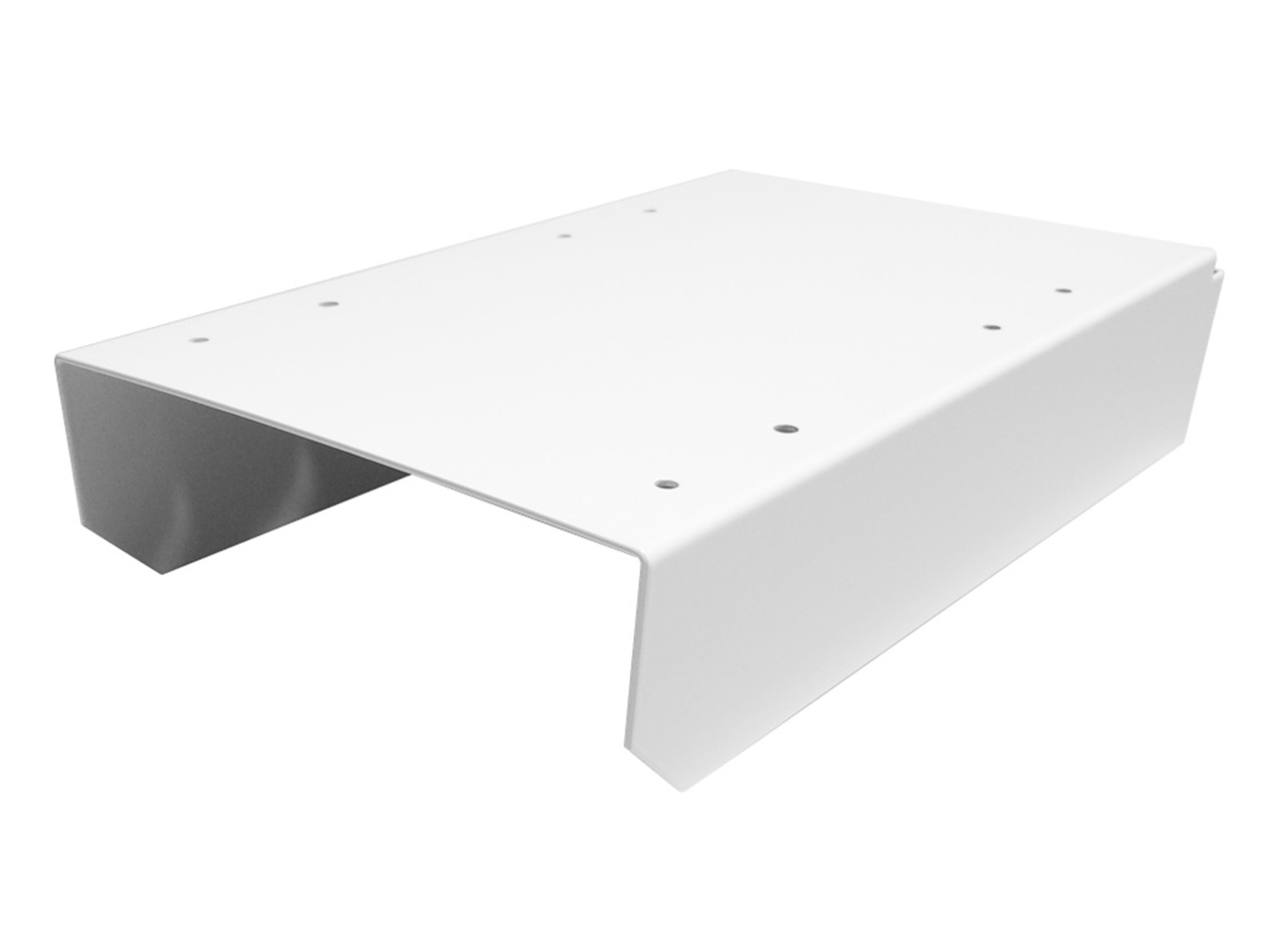 Support mural pour boite aux lettres blanc