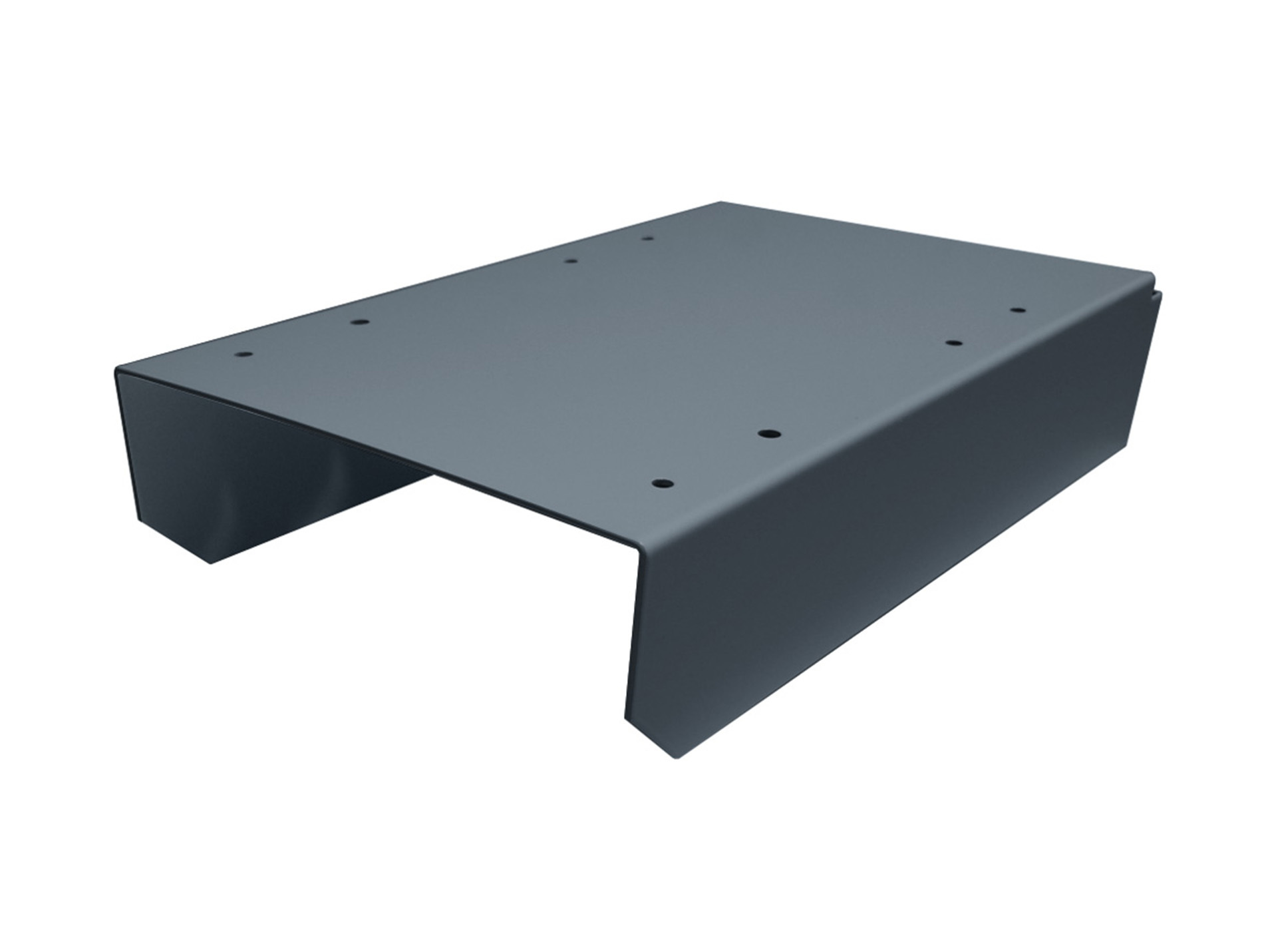 Support mural pour boite aux lettres anthracite