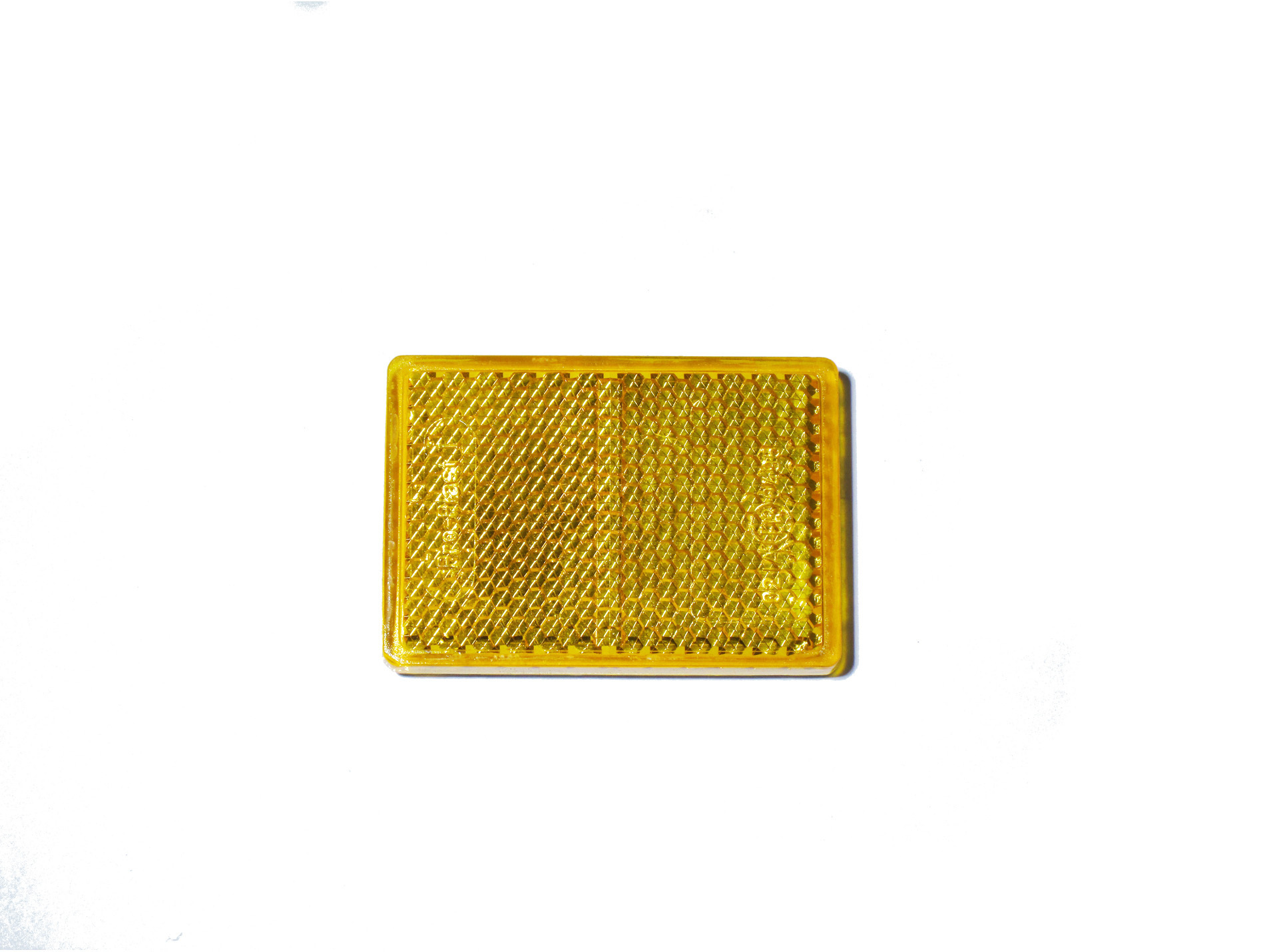 Catadioptre rectangulaire adhésif orange 56x39mm x2