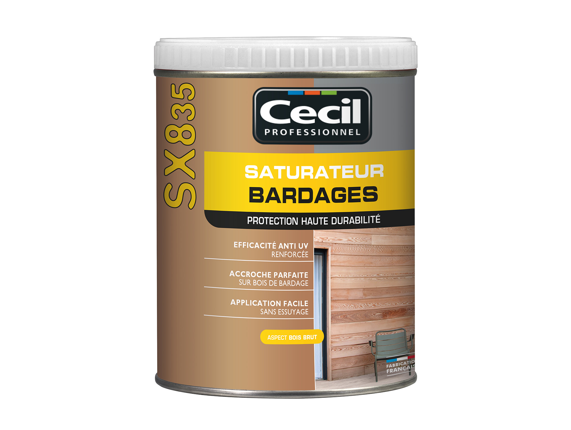 Saturateur bardage CECILPRO SX 835 Vieilli métallisé 1L