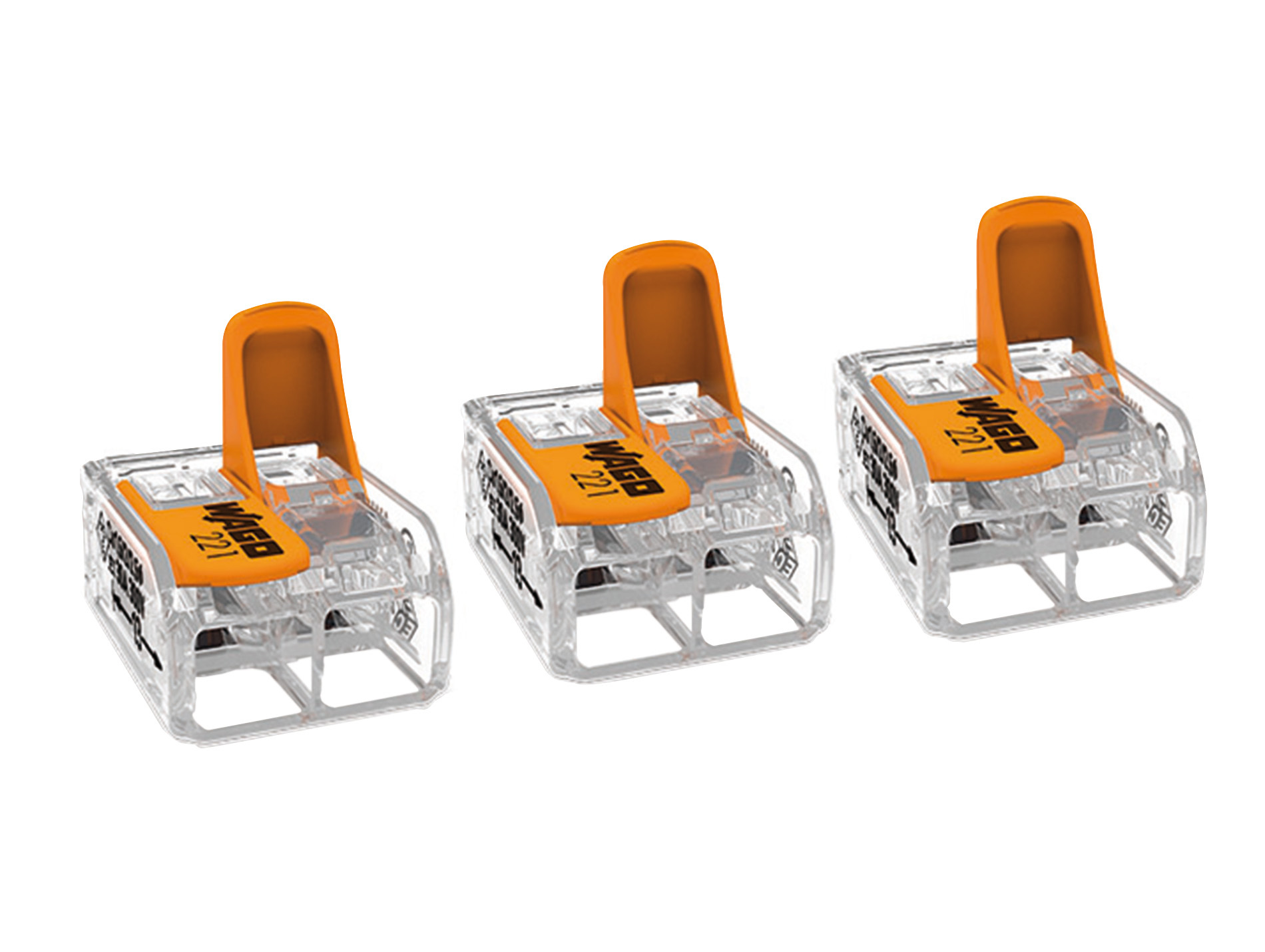 Bornes WAGO 2 entrées S221 6mm² x3