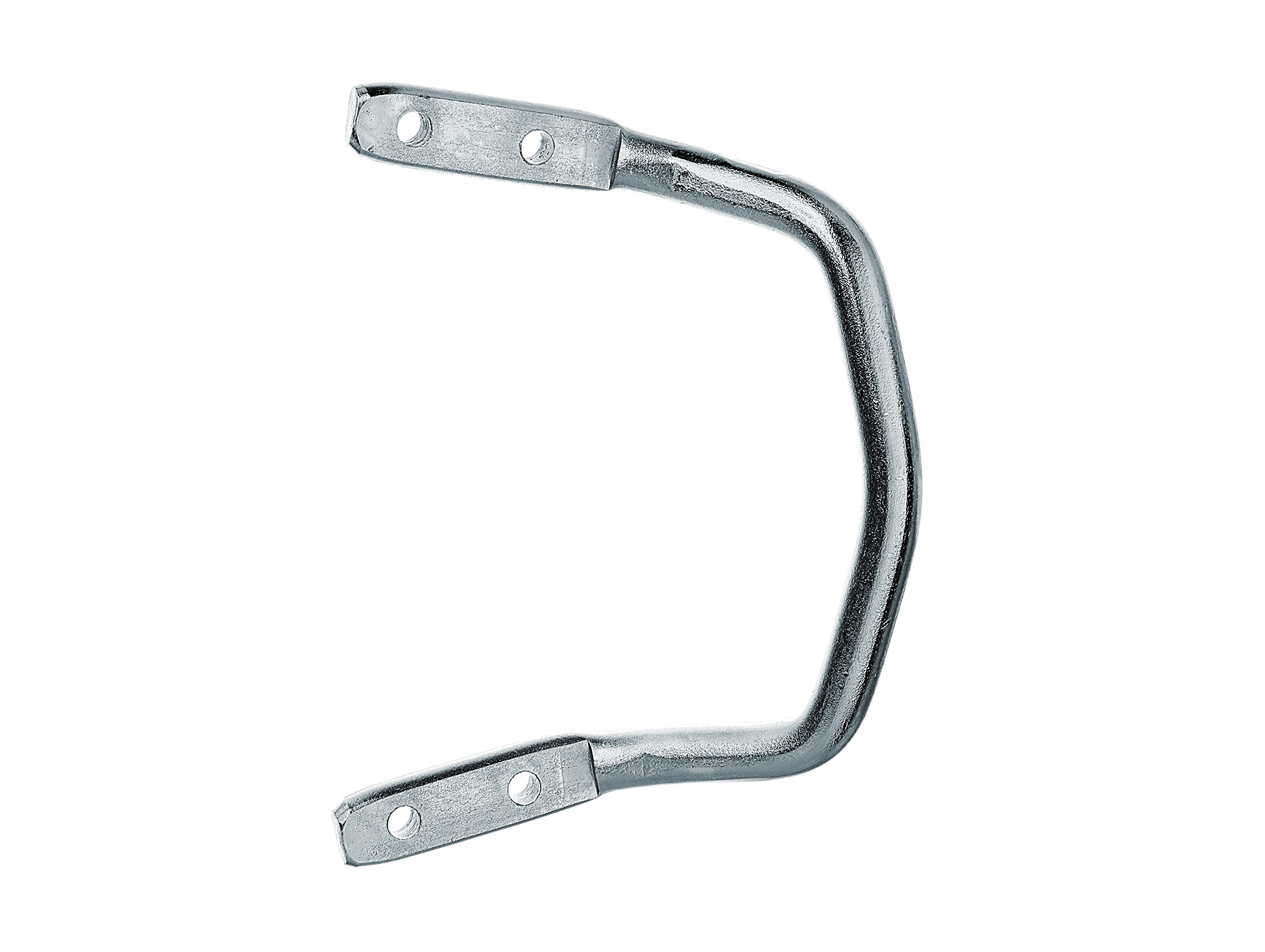 Poignée de porte coudée acier zingué 120x75mm GAH ALBERTS