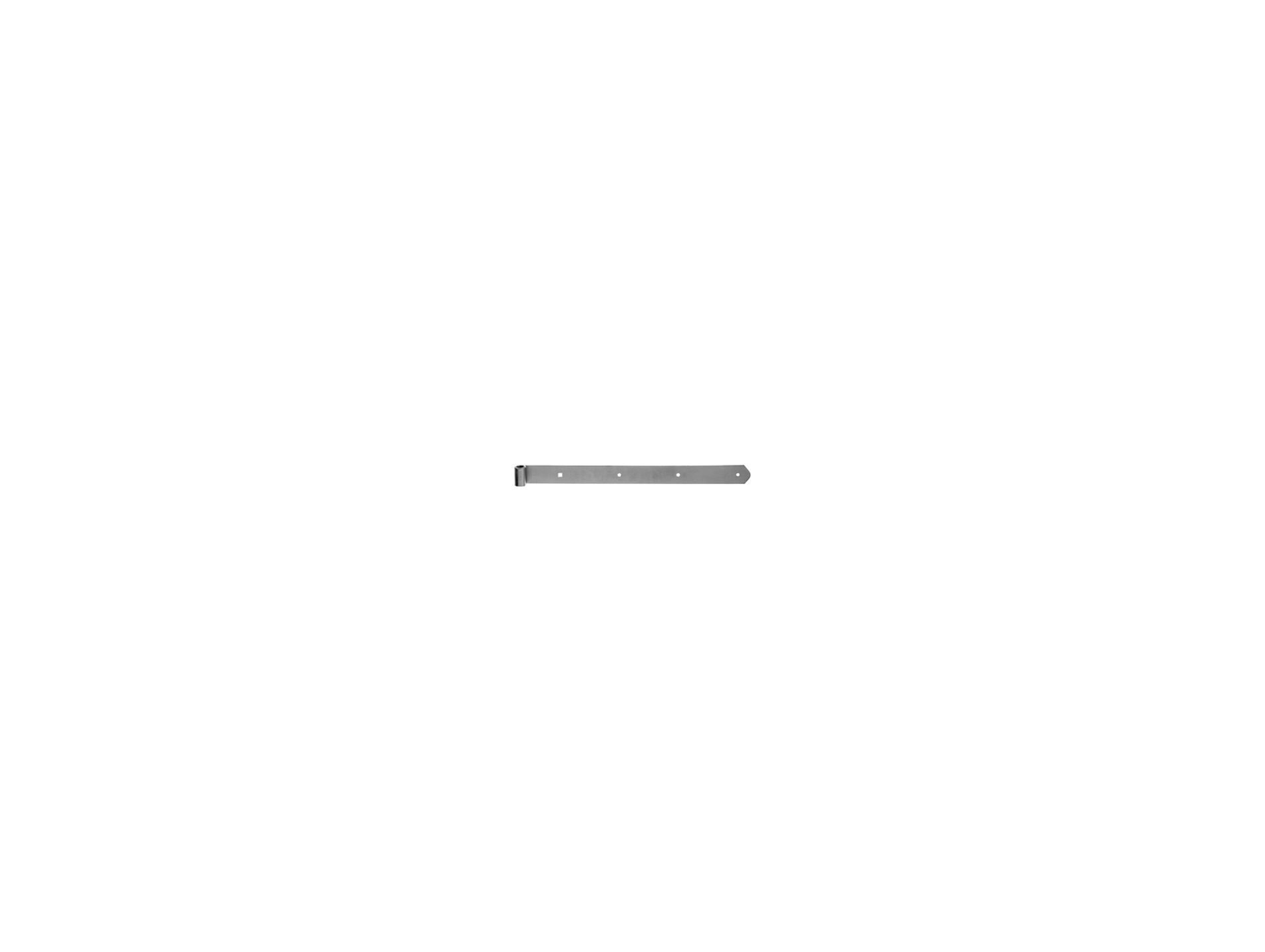 Penture droite bout arrondi inox 400mm ø13 GAH ALBERTS