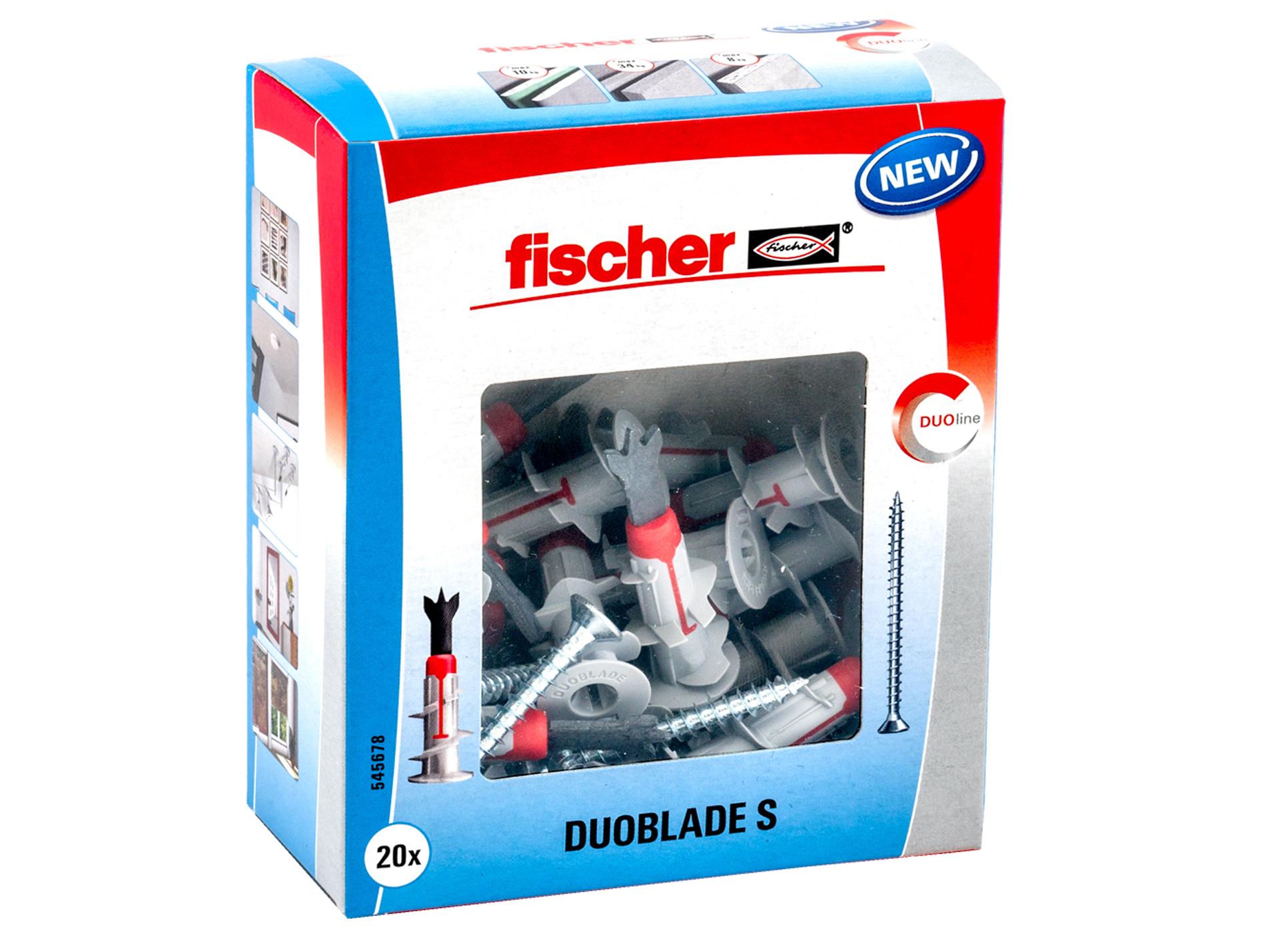 Chevilles autoforeuse DuoBlade avec vis FISCHER L.44mm x20