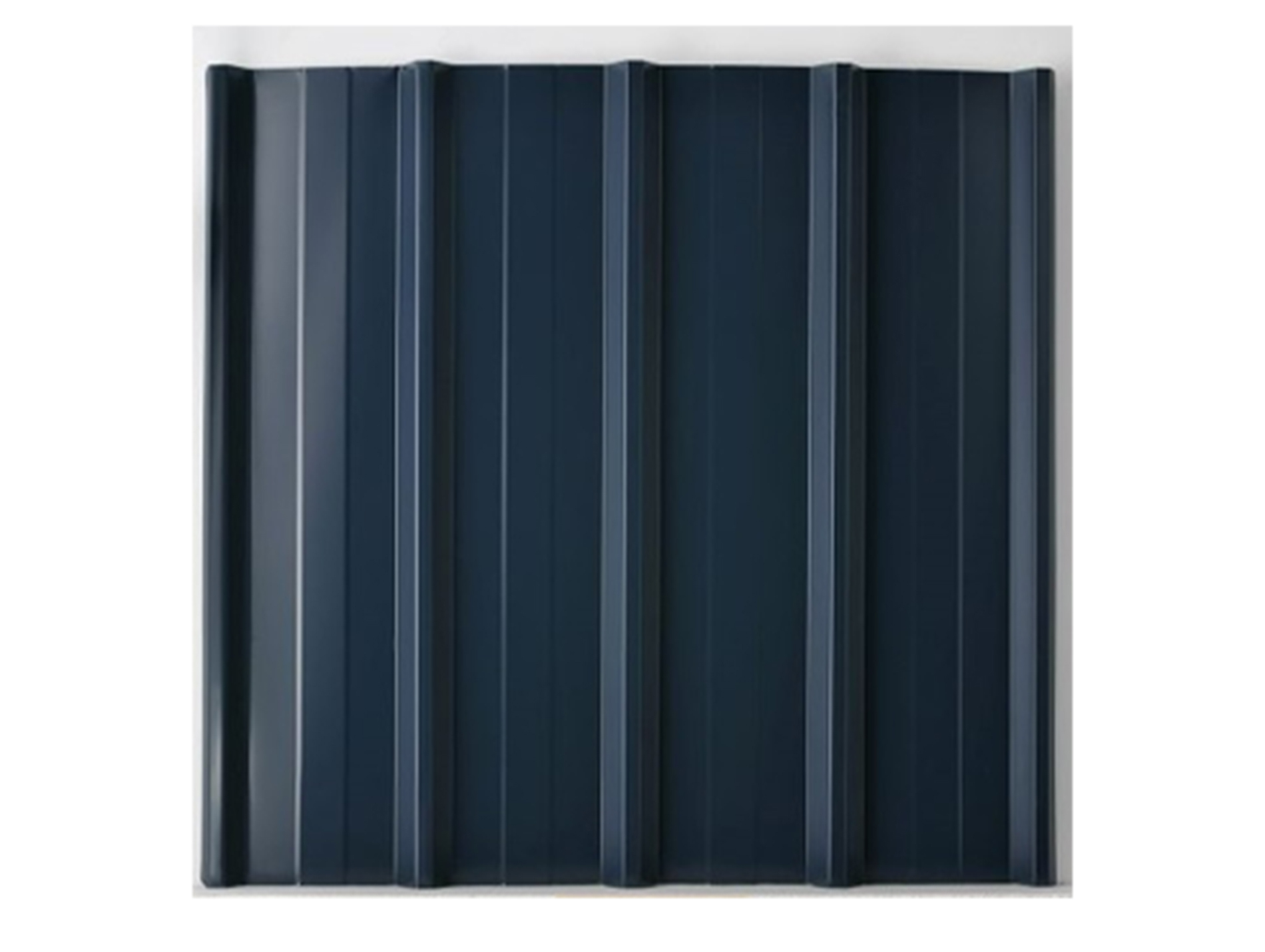 Tôle nervurée bleu ardoise 200x100cm ép 0,63mm