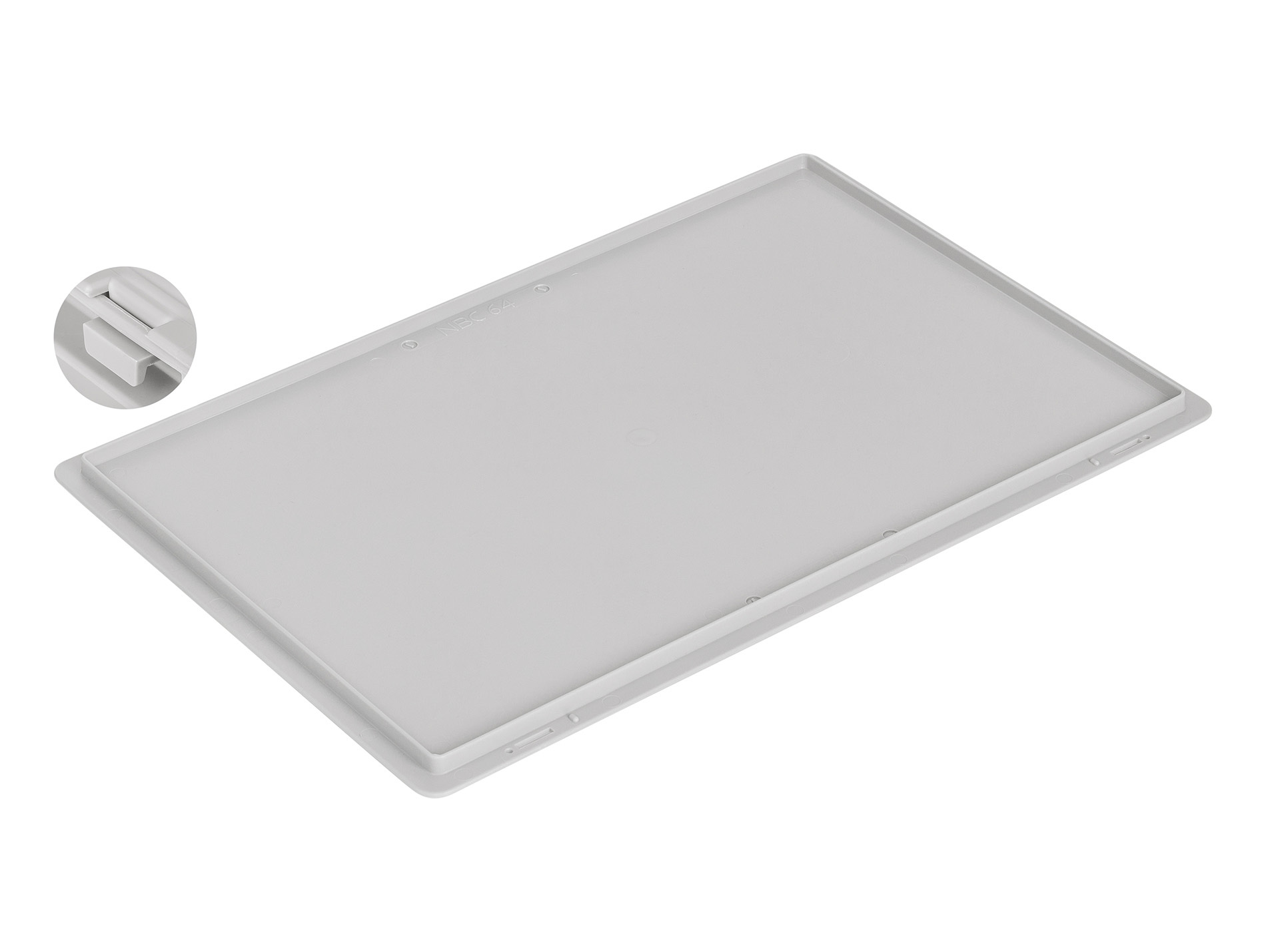 Couvercle pour bac de manutention alimentaire