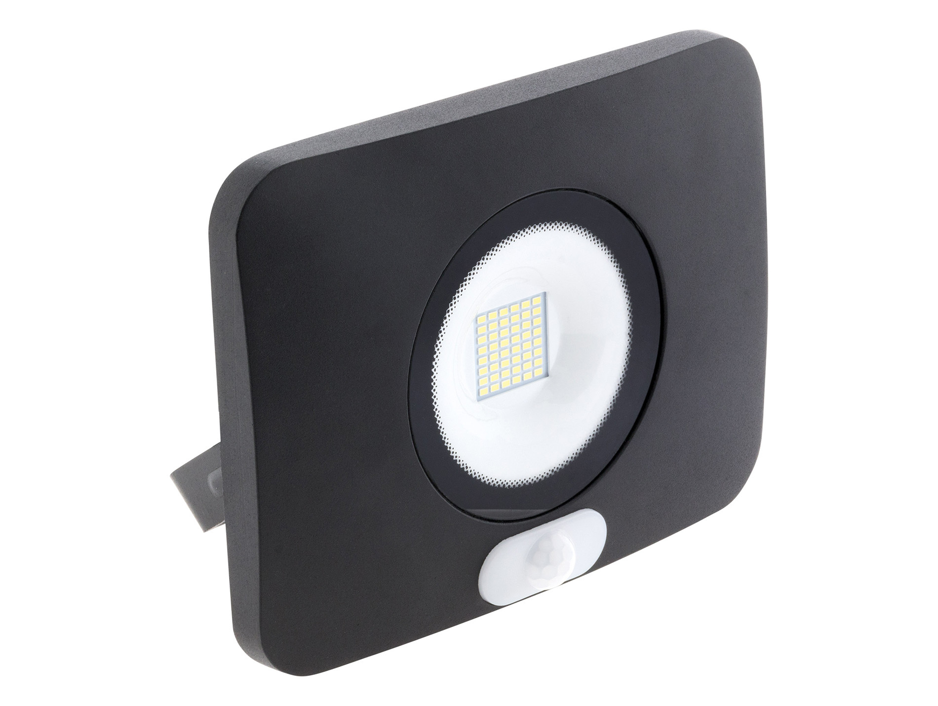 Projecteur Led 50W 4000lm 6500K IP65 noir + détecteur