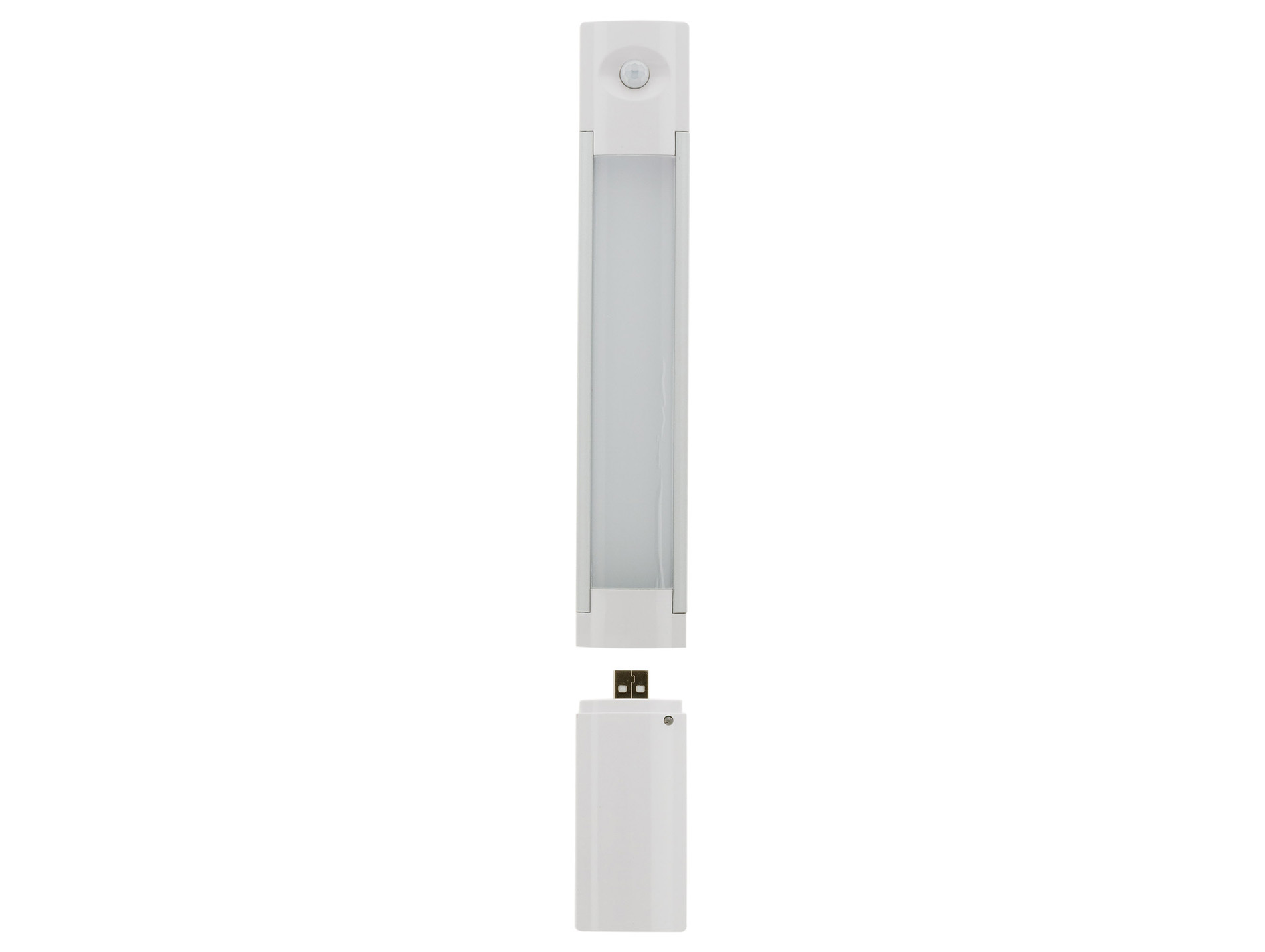 Réglette Led rechargeable 2,5W 90lm 40cm + détecteur