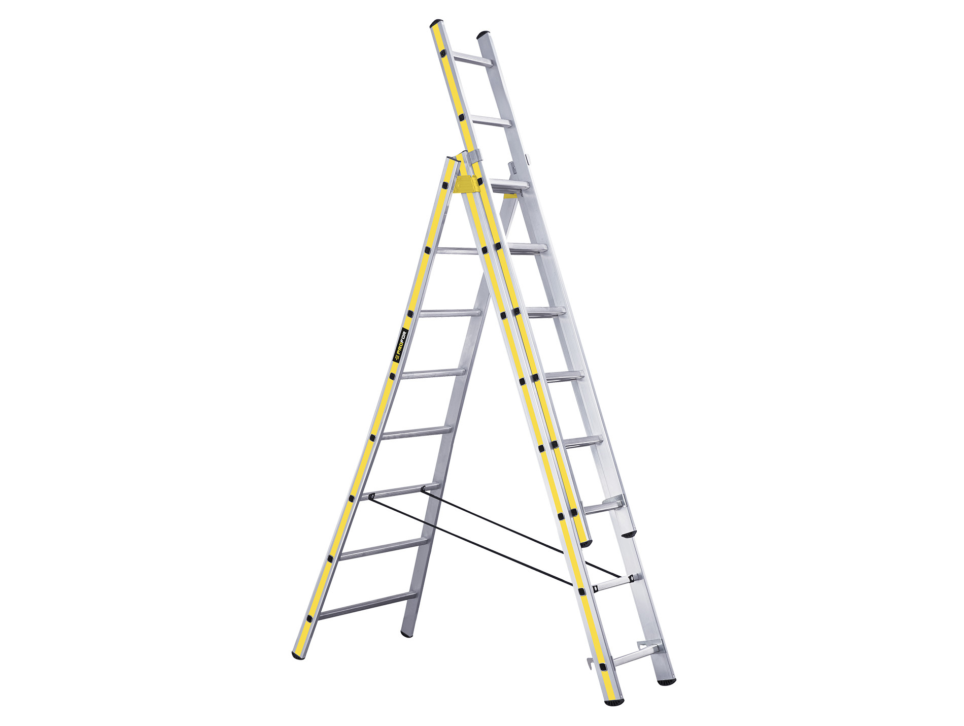 Echelle transformable 3 plans alu 5,98m PROFOR