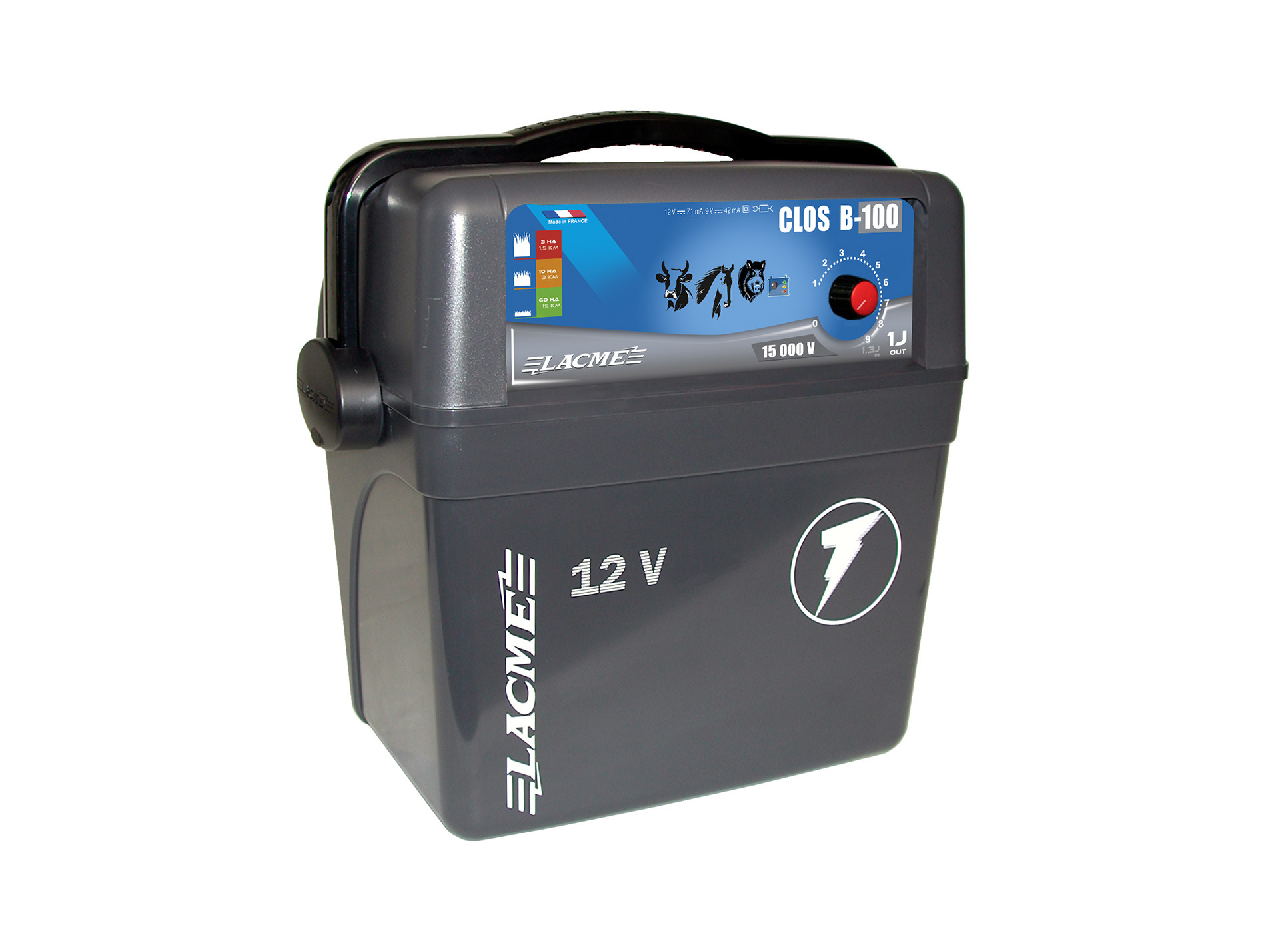Electrificateur autonome Clos B100 LACME 12V