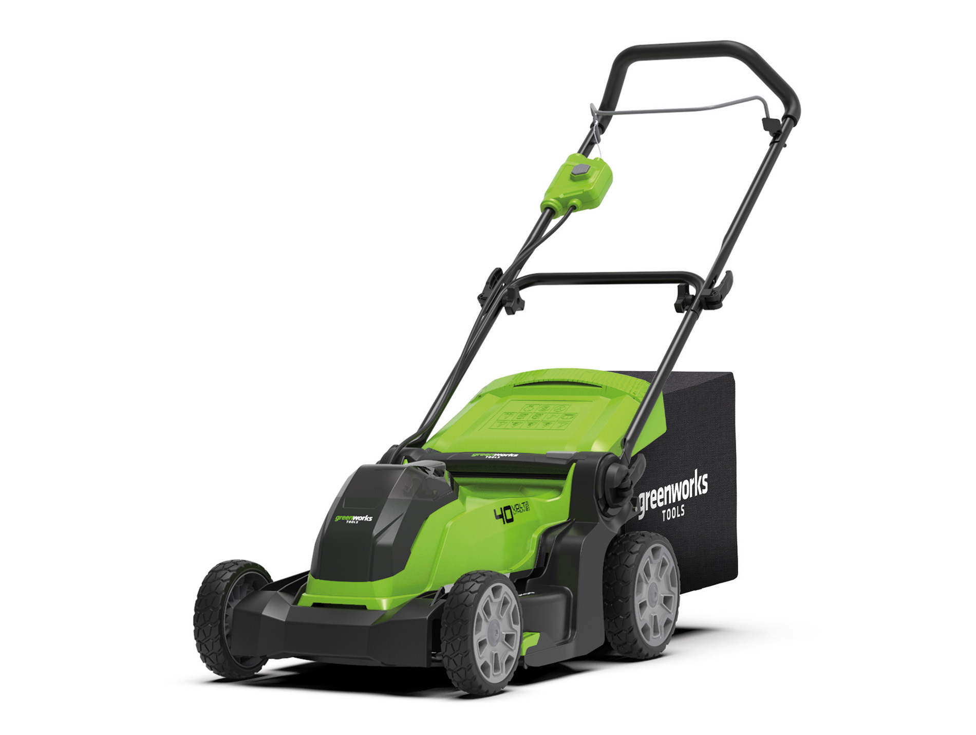 Tondeuse poussée batterie GREENWORKS G40LM41 l.41cm 40V B+C