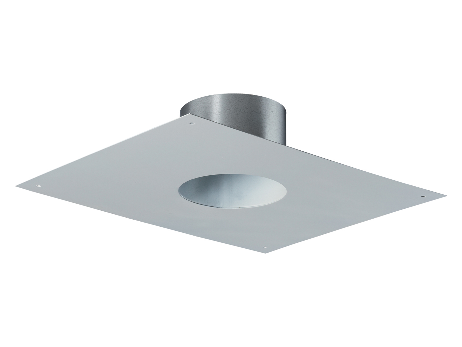 Plaque tubage Ø150mm 30x30 gris
