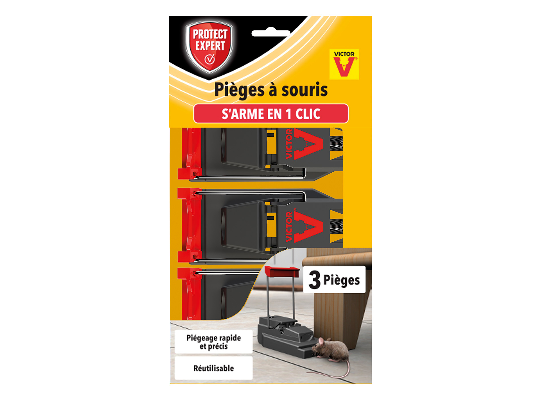 Pièges à souris PROTECT EXPERT x3
