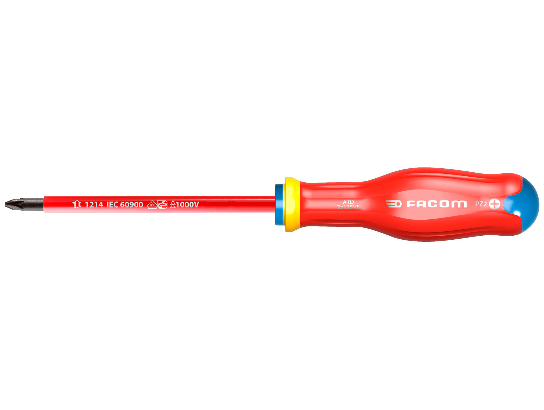 Tournevis FACOM Protwist Isolé 1000V Pozidriv 2x125