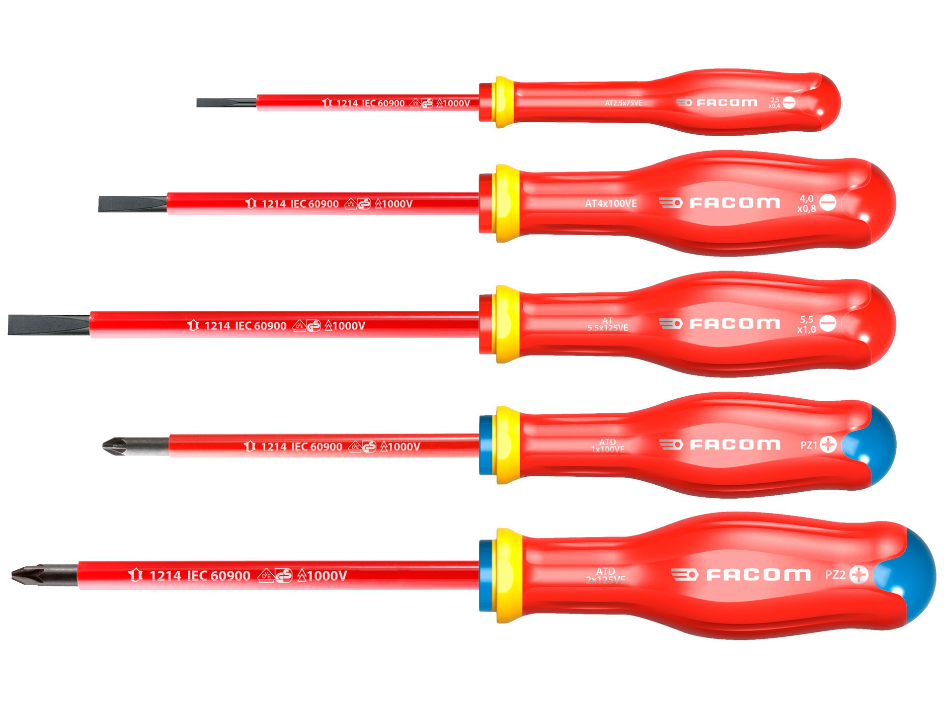 Coffret 5 Tournevis isolés FACOM
