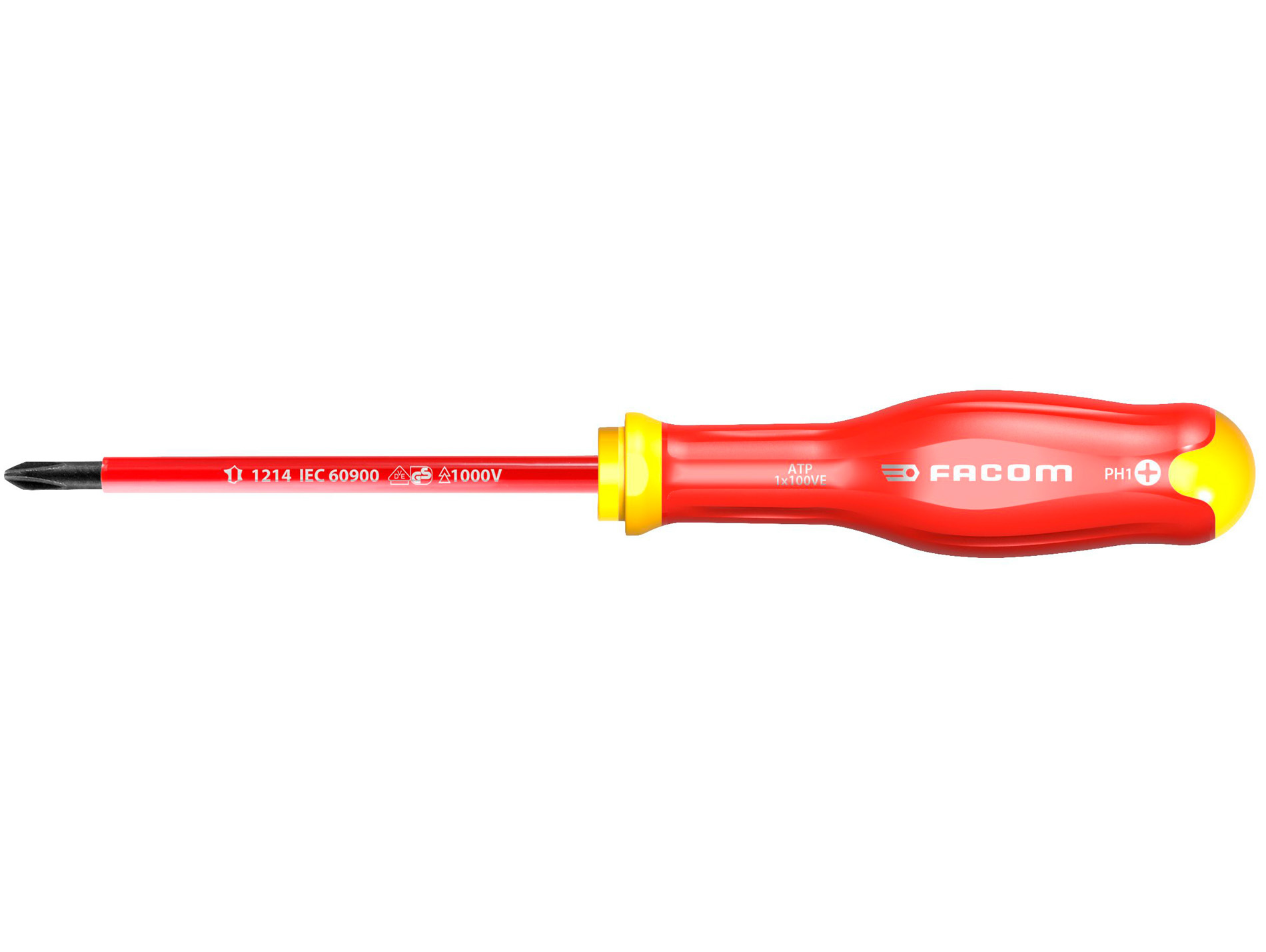 Tournevis FACOM Protwist Isolé 1000V Phillips 1x100