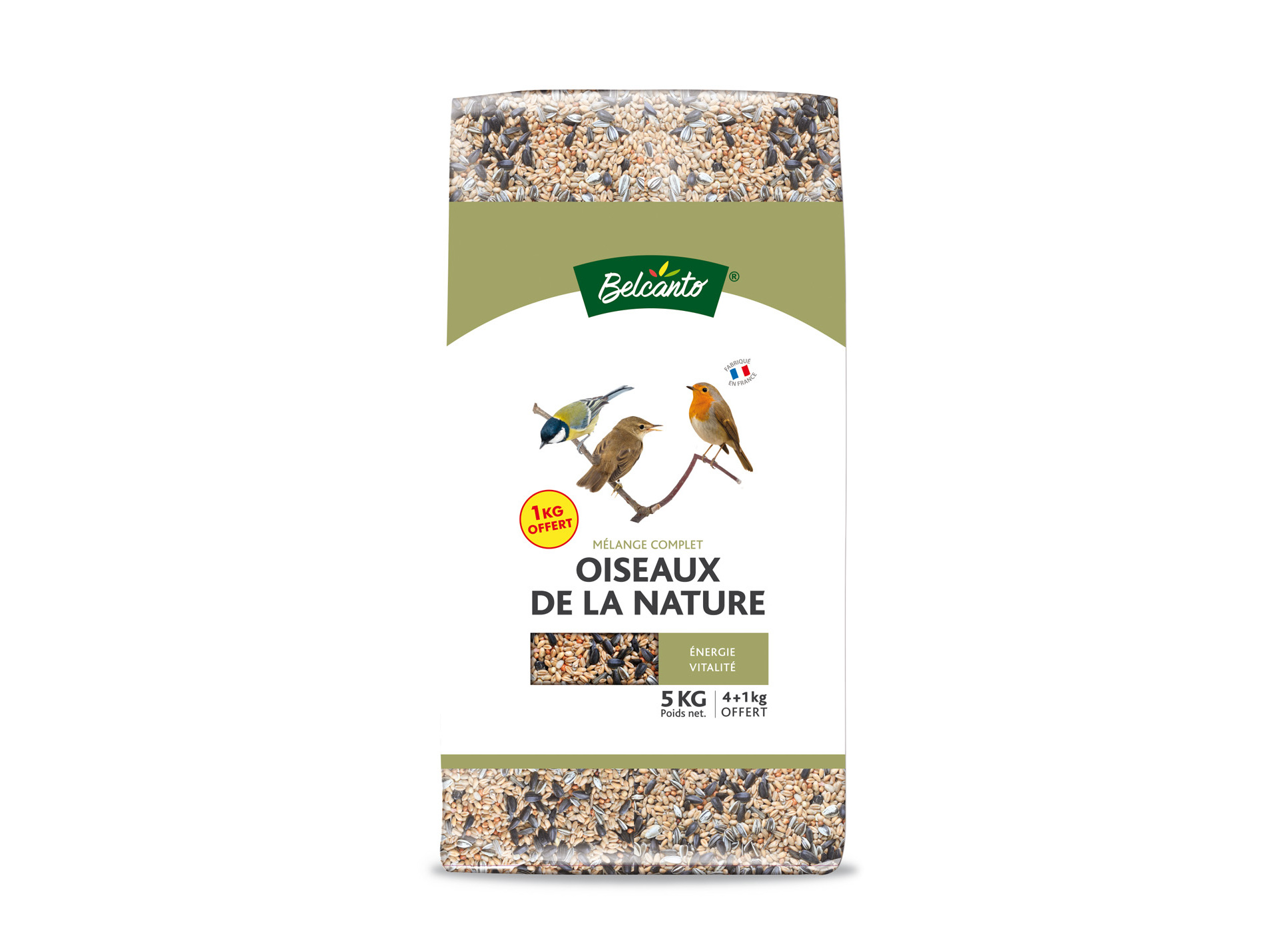 Mélange complet oiseaux de la nature 4kg + 1kg OFFERT