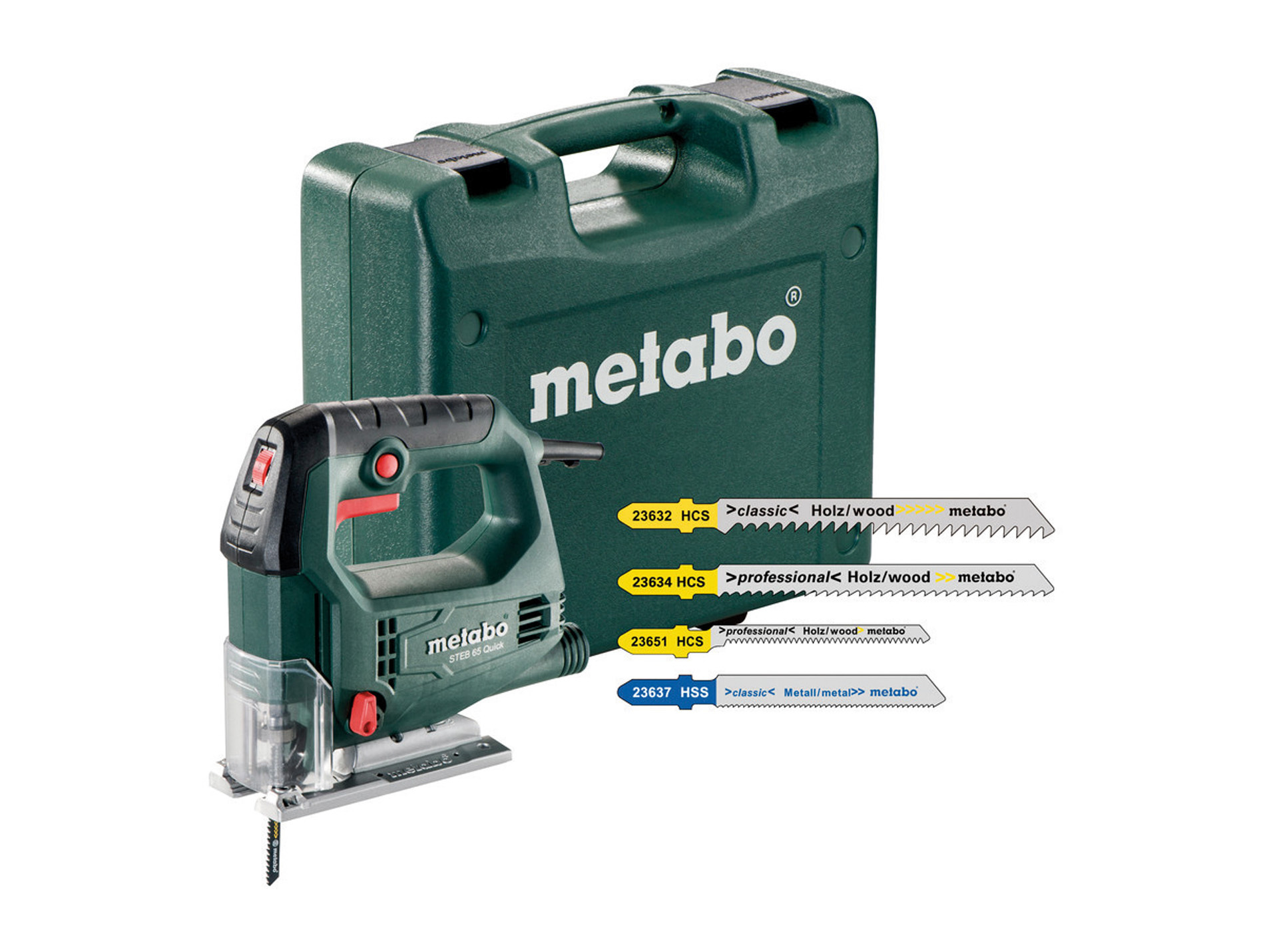 Scie sauteuse 450W STEB 65 Quick + 20 lames METABO