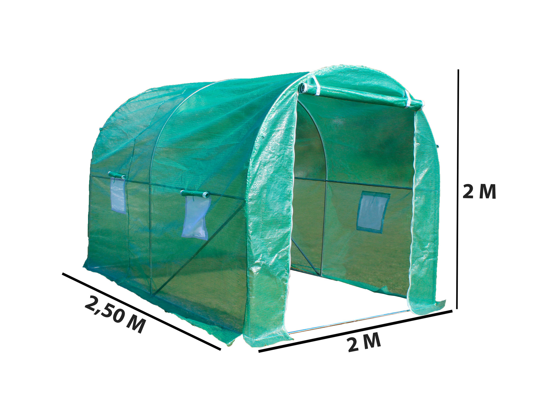 Serre tunnel structure métal 5m² FORESTA SRA 2025 PE