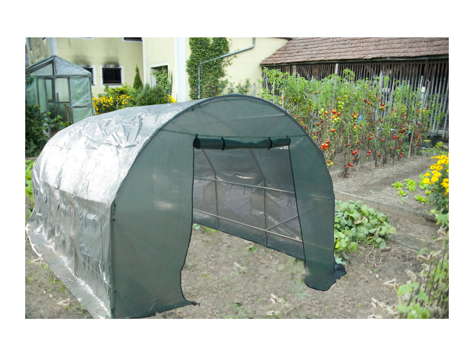 Serre tunnel structure métal 18m² FORESTA SRA 3060