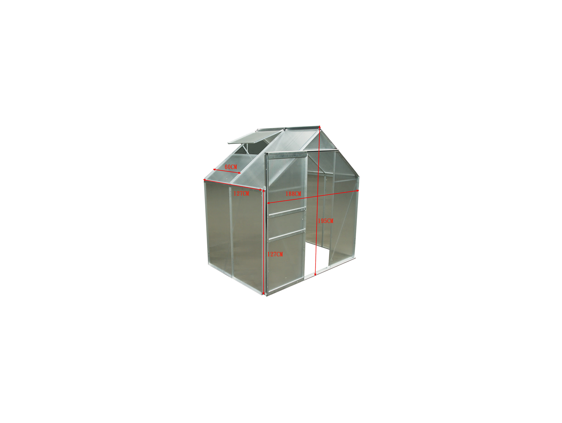 Serre alu et polycarbonate  FORESTA SR1912  2,39m²