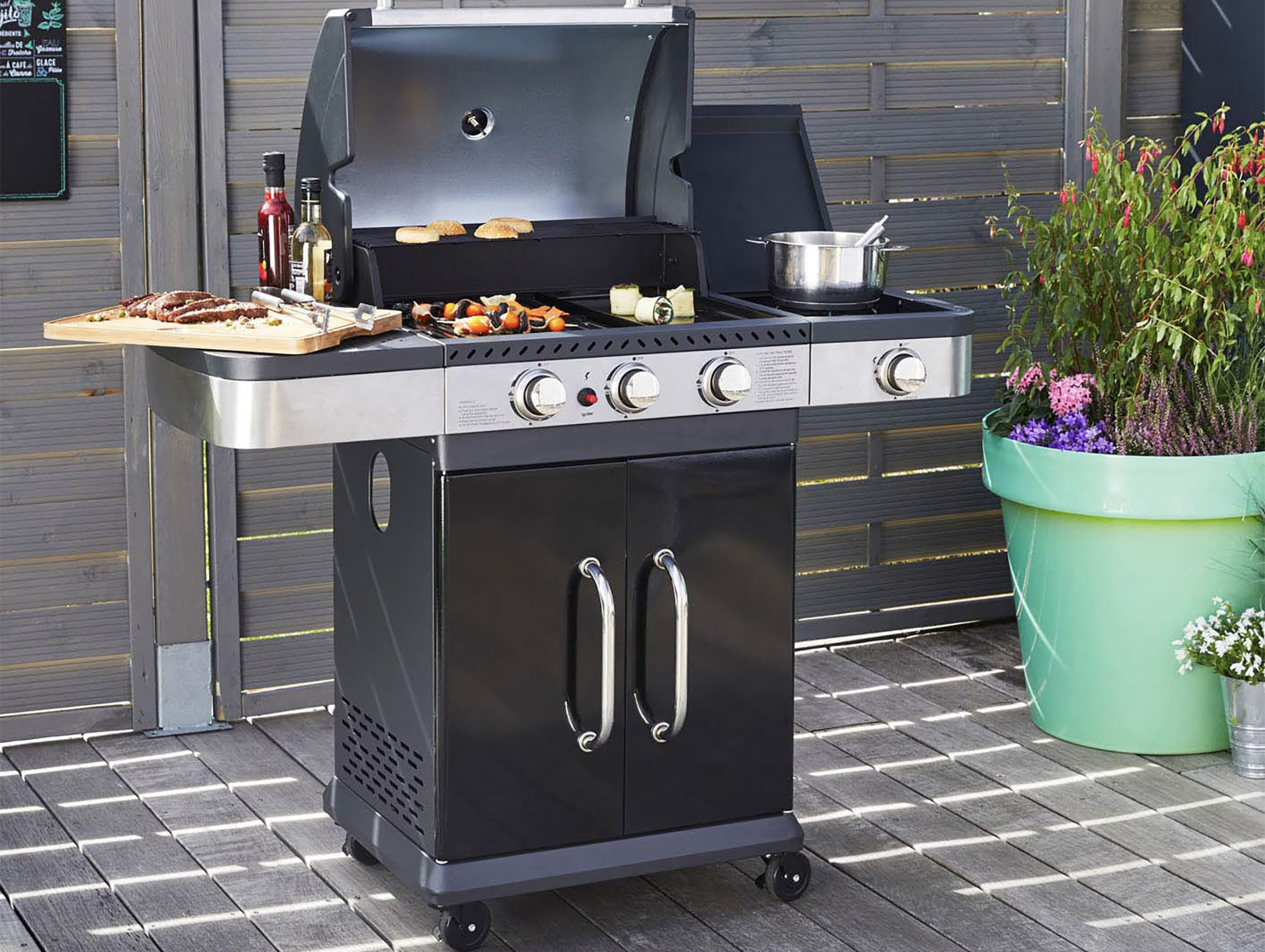 Barbecue gaz COOK'IN GARDEN Fidgi 3 brûleurs