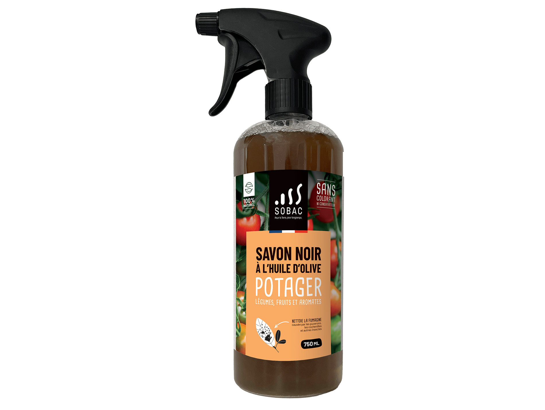 Savon noir prêt à l'emploi pour potager SOBAC 750ml