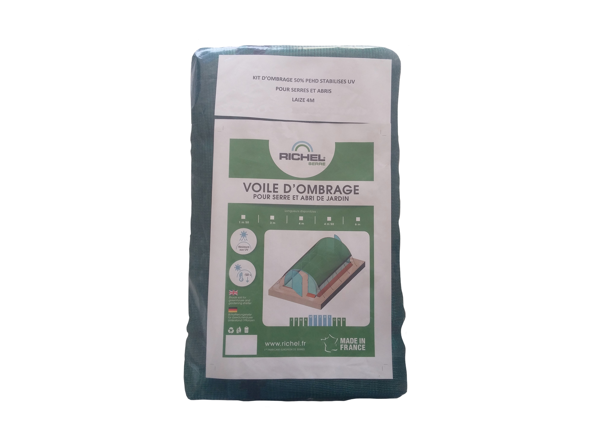 Kit d'ombrage pour serre RICHEL l.4m x L.3m