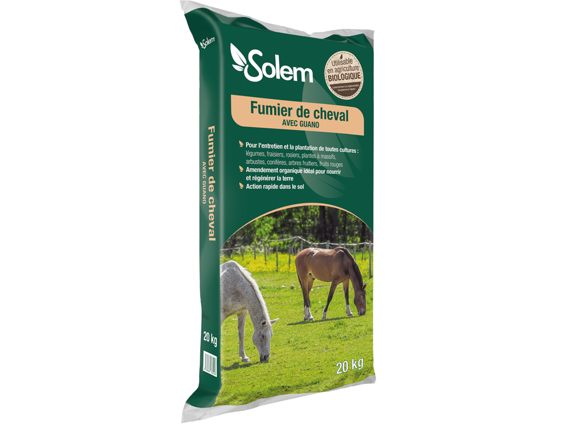Fumier de cheval SOLEM 20kg