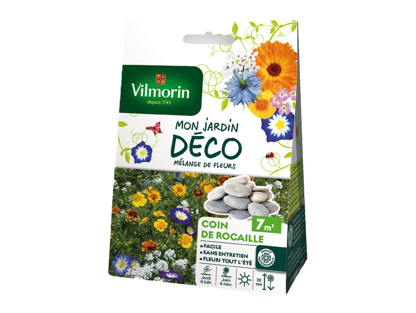 Mélange de fleurs Coin de Rocaille VILMORIN 7m²