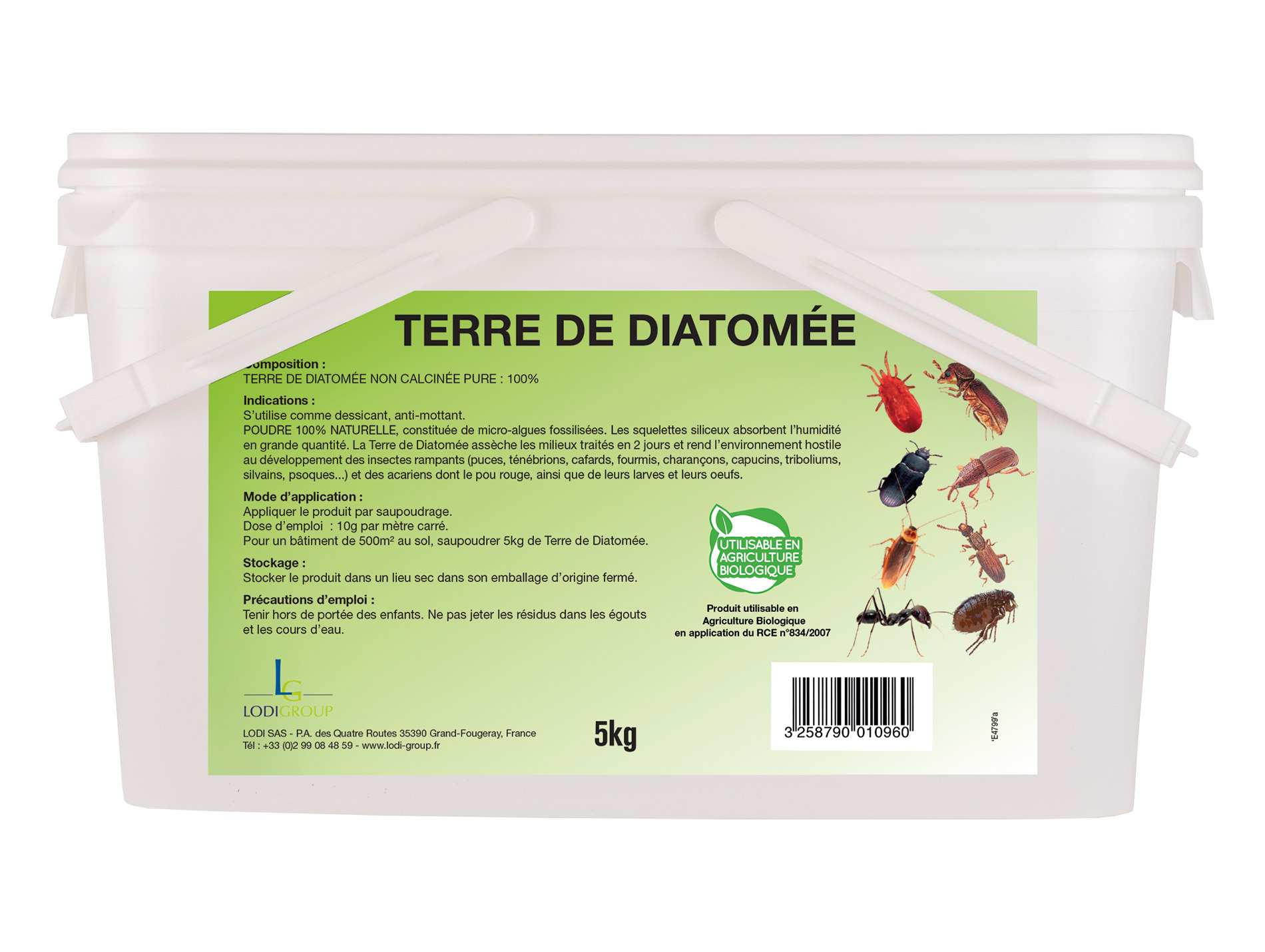 Terre diatomée LODO seau 5kg