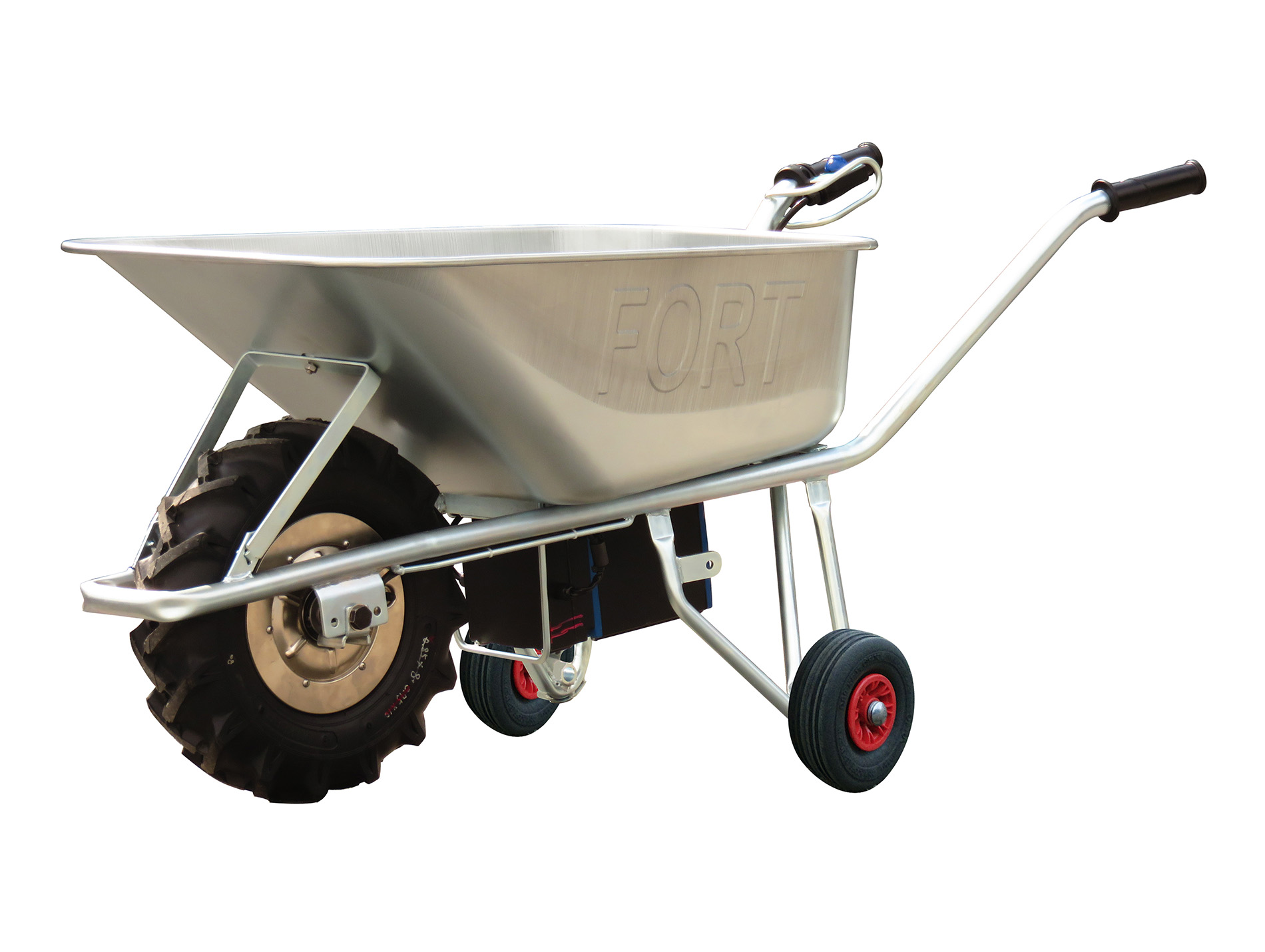 Brouette électrique cuve Galva 100L