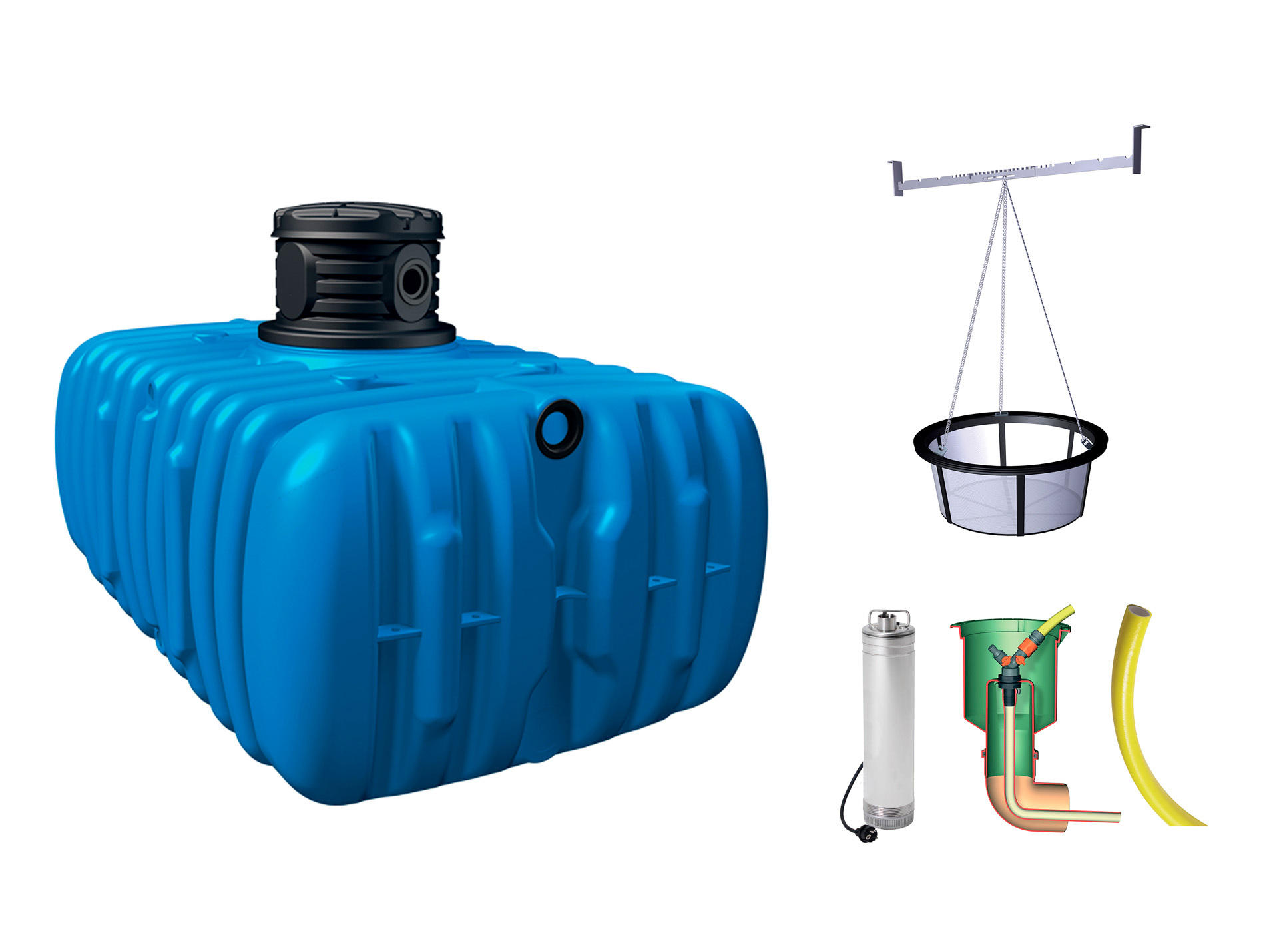 Cuve à eau enterrée Jardin Flat Confort 3000L