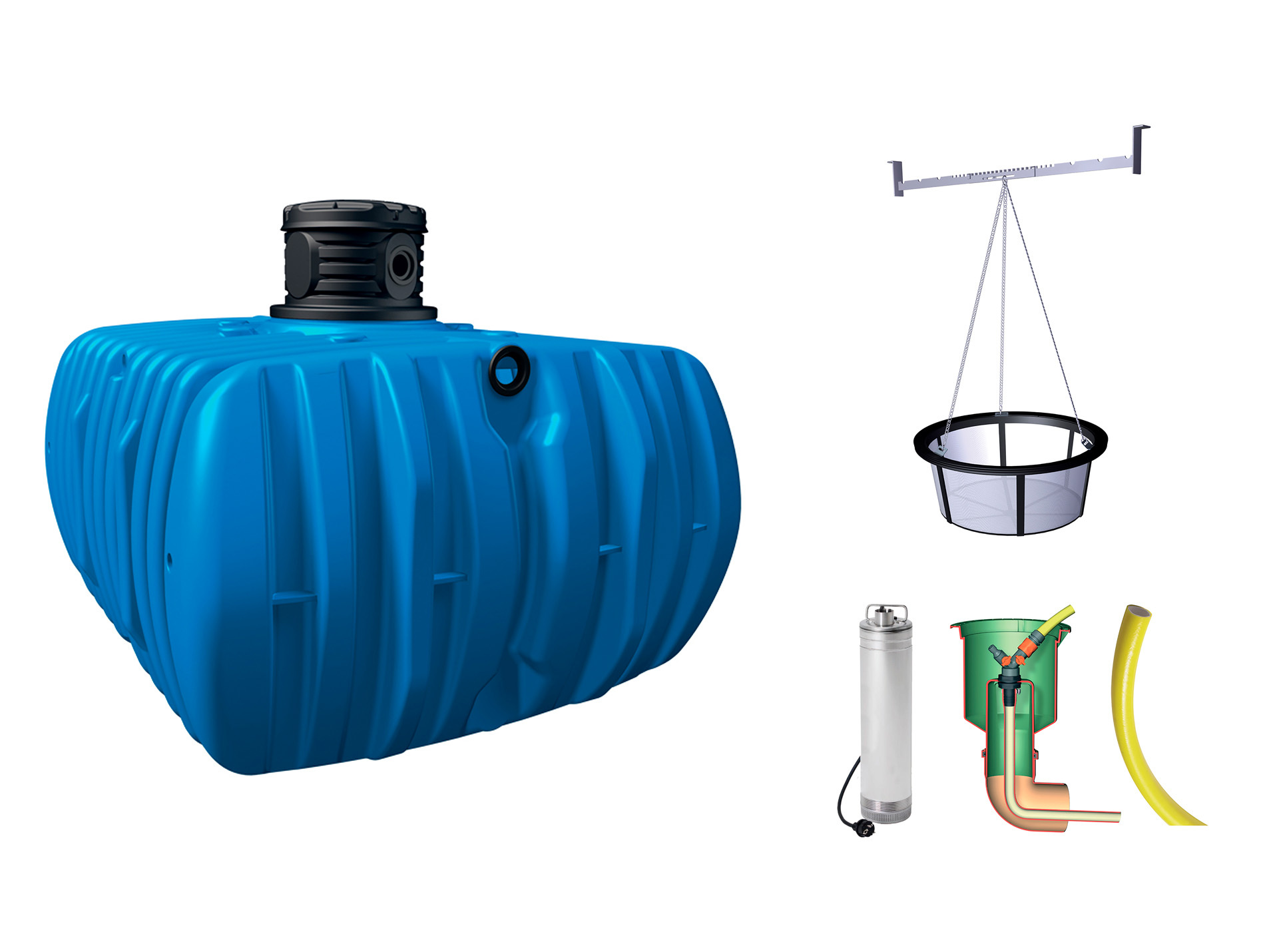 Cuve à eau enterrée Jardin Flat Confort 5000L