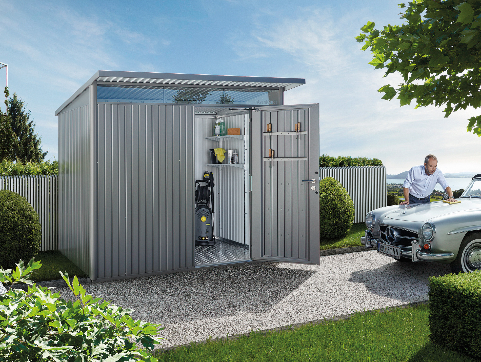 Abri jardin métal BIOHORT AvantGarde A5 5,72m² 1 porte