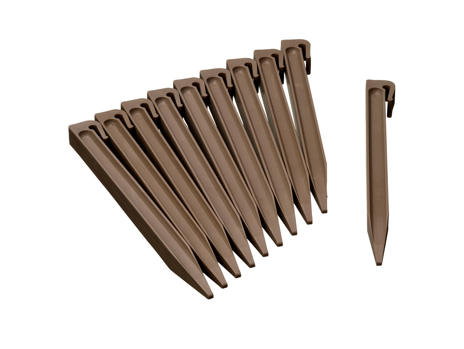 Piquet pour bordure de jardin x10 taupe