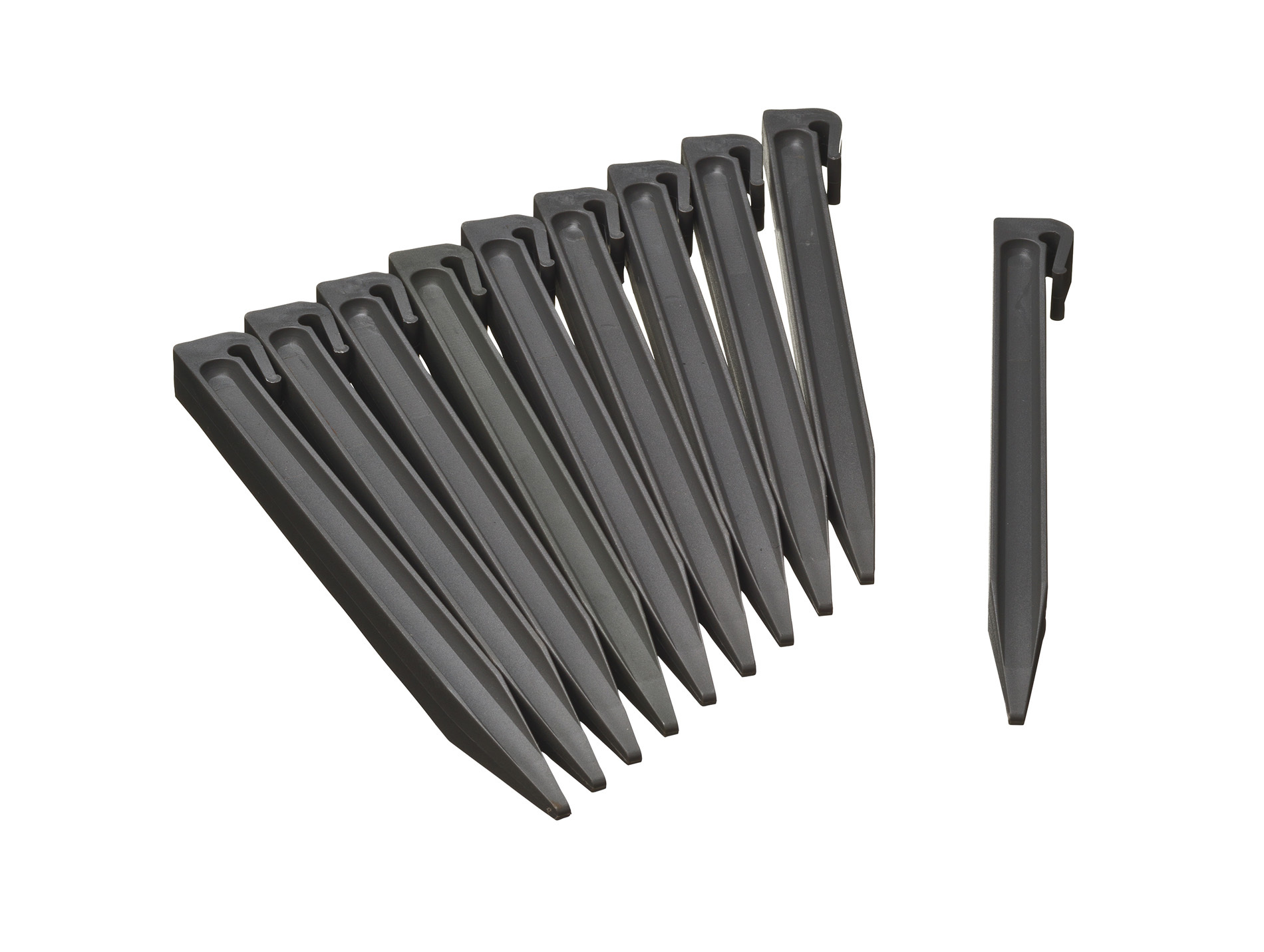 Piquet pour bordure de jardin x10 gris