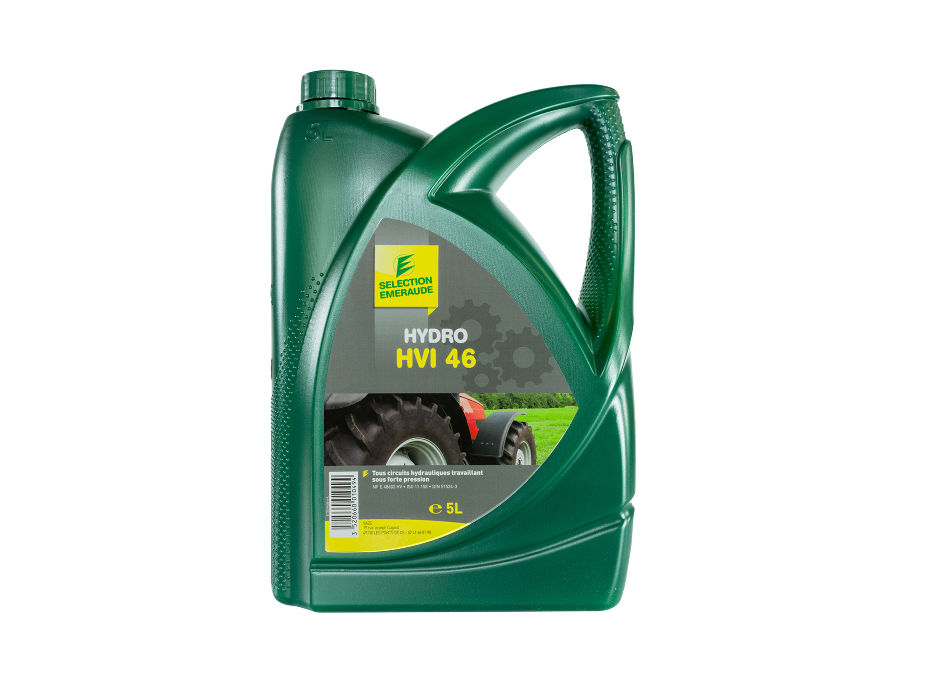 Huile SELECTION EMERAUDE hydraulique HV46 minérale 5L