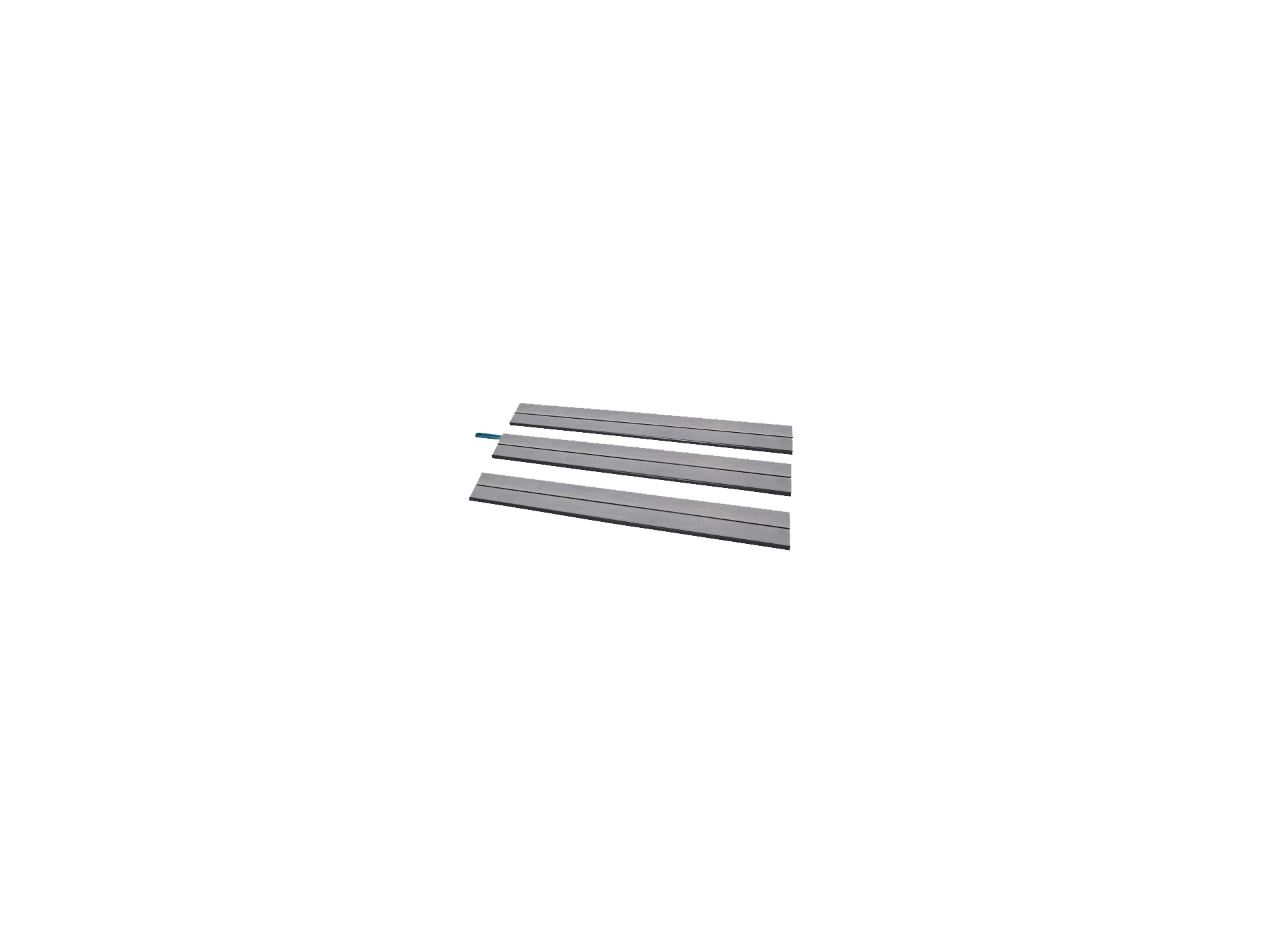 Pack 3 lames clôture Boréale Original 3,1x20cm L.1,95m basalte