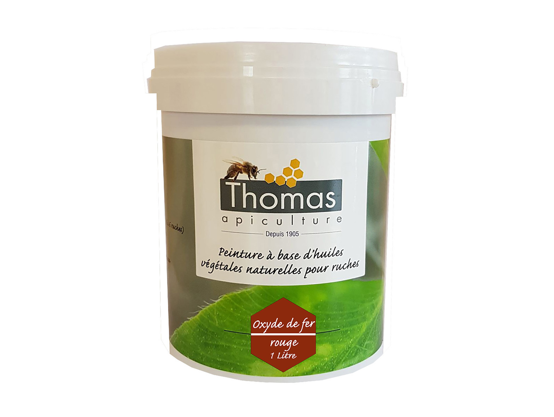 Peinture Végétale Thomas Oxyde De Fer Rouge 1L
