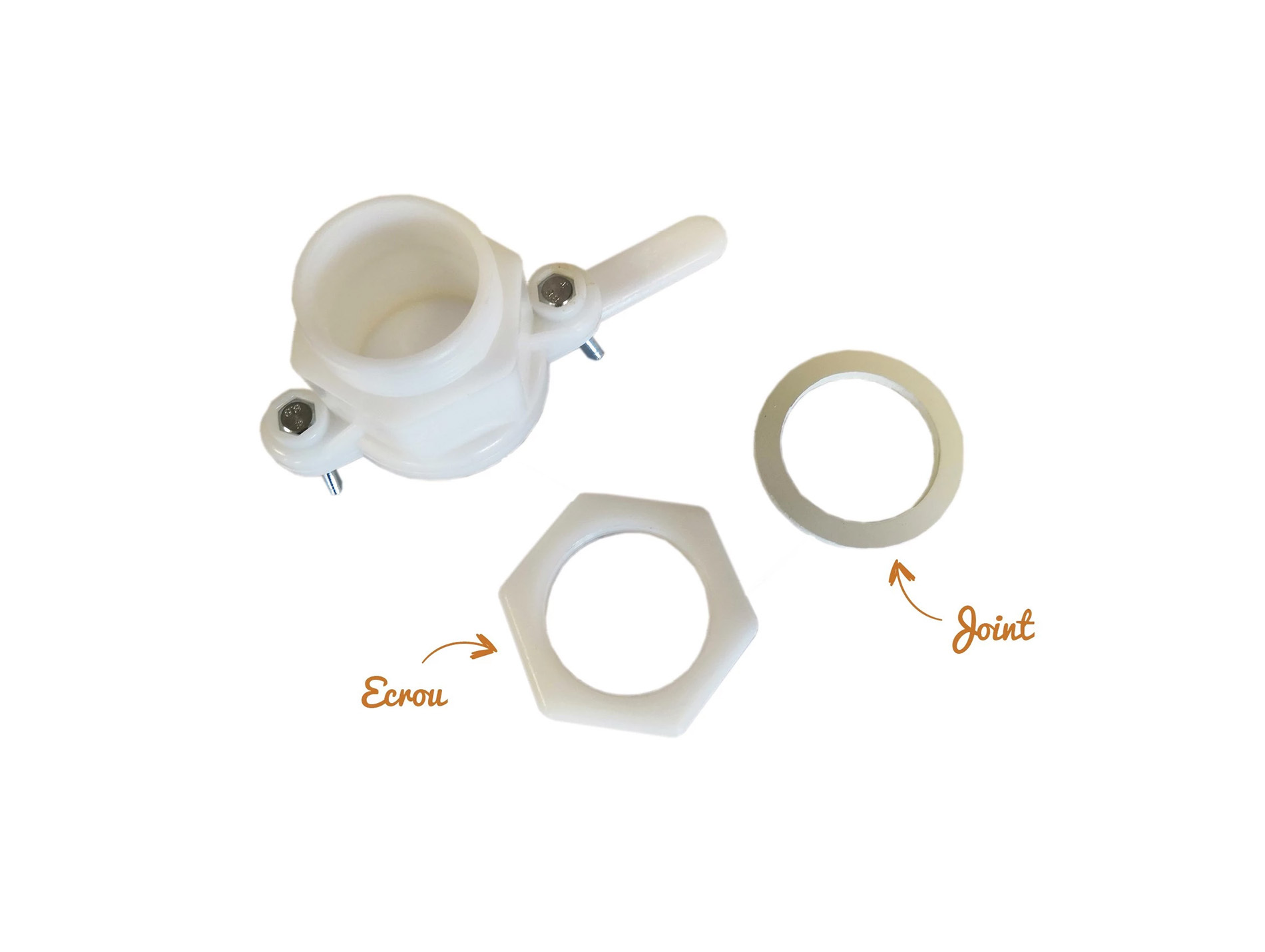 Kit complet robinet RESIMEL 40x43cm avec joint et écrou