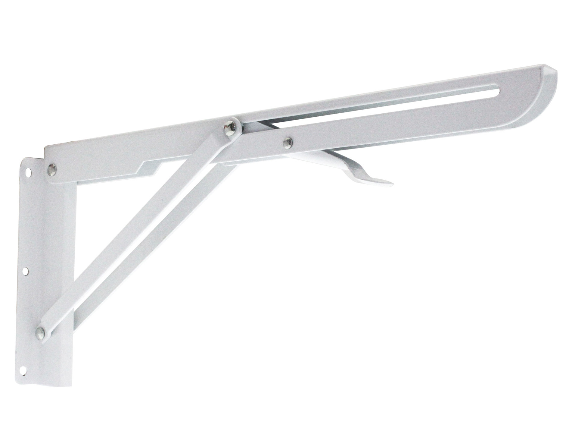 Équerre pliante 400x140mm acier blanc